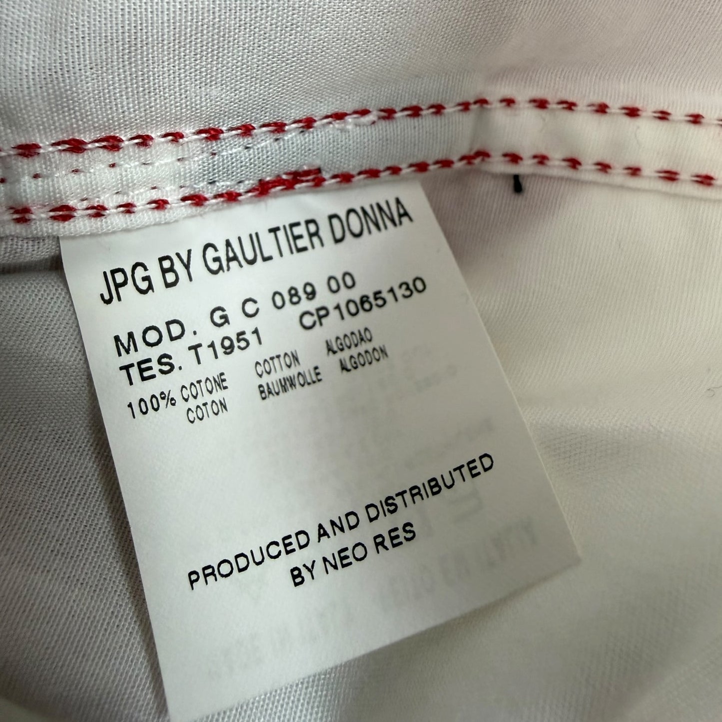 Vintage JPG by Gaultier Donna Hemd Gr. 42