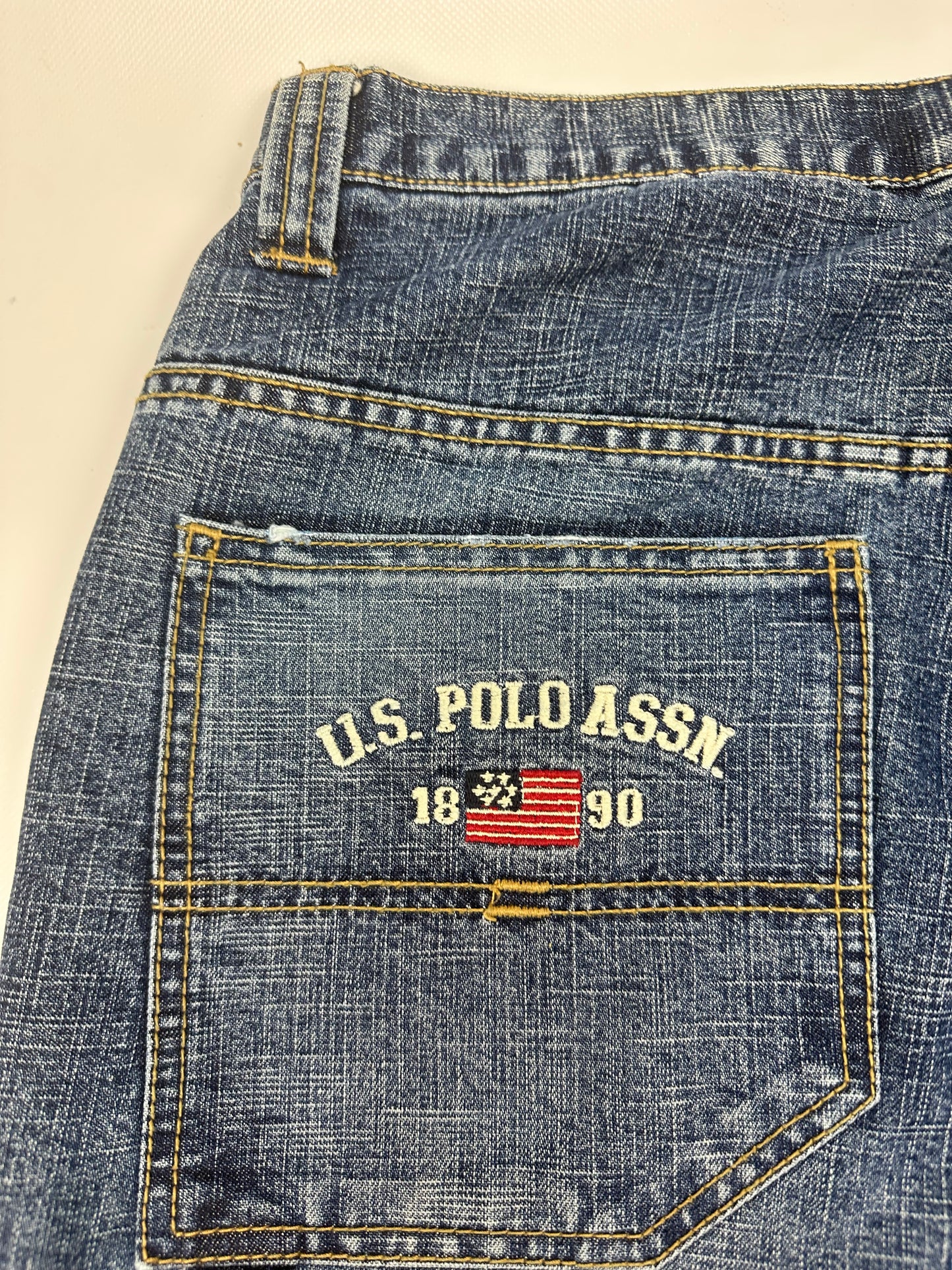 Vintage U.S POLO ASSN. Jorts/kurze Jeanshose blau Gr. 34