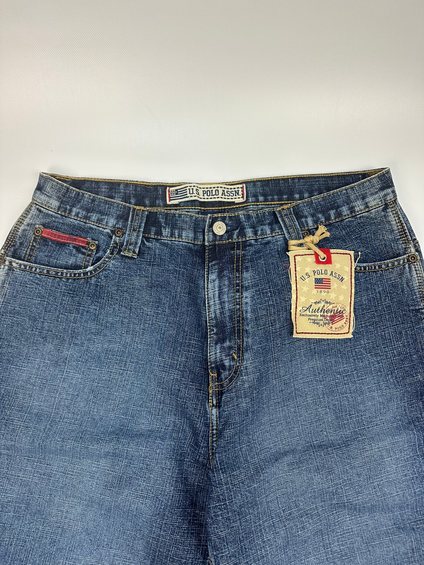 Vintage U.S POLO ASSN. Jorts/kurze Jeanshose blau Gr. 34