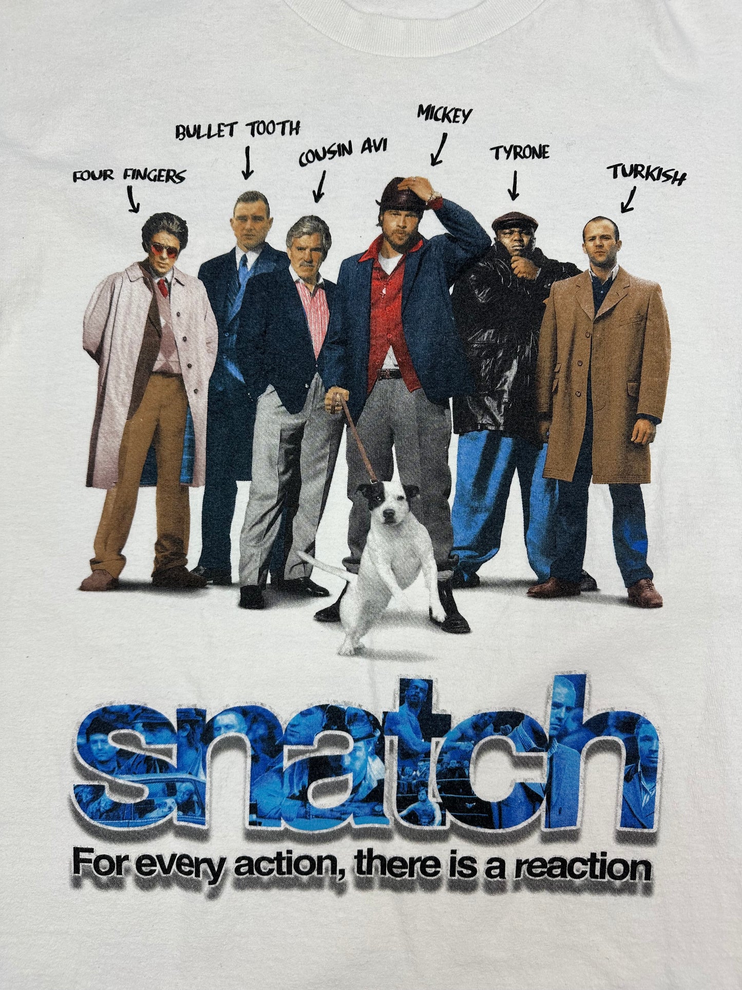 Vintage "Snatch" Movie T-Shirt weiß XXL