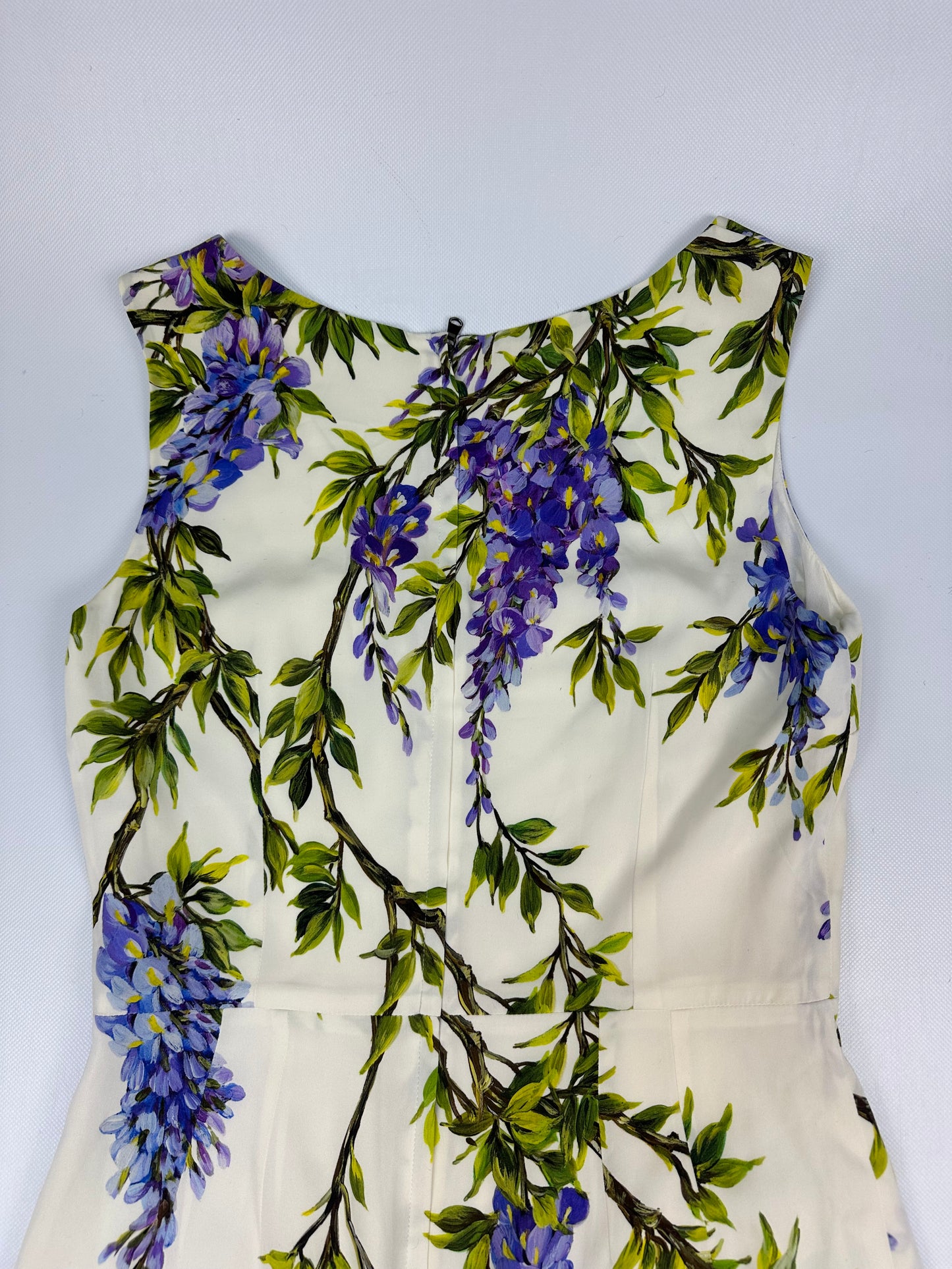 Dolce & Gabbana Kleid weiß/lila/grün Gr. 44