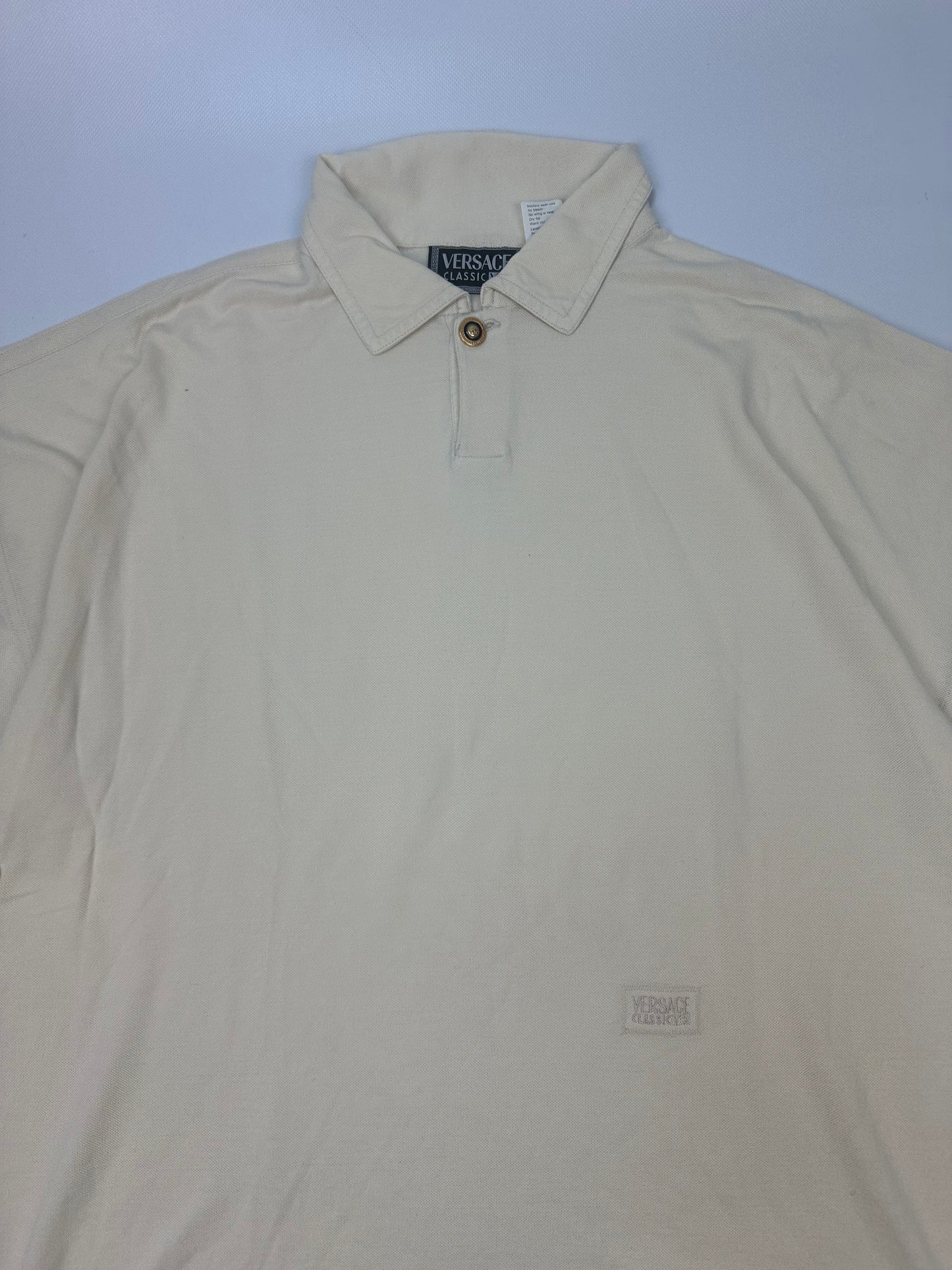 Versace Polo Hemd beige Gr. L/XL