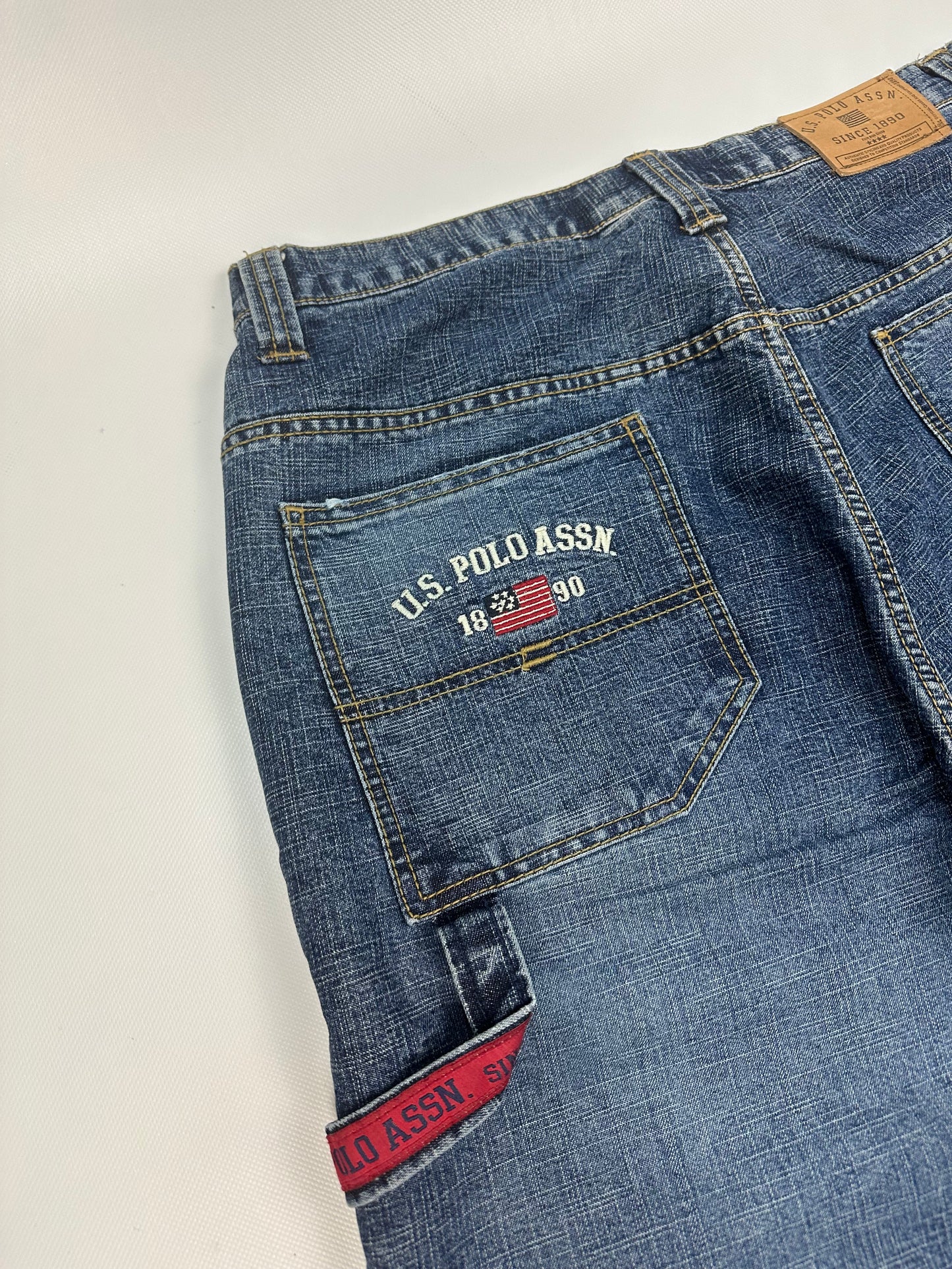 Vintage U.S POLO ASSN. Jorts/kurze Jeanshose blau Gr. 34