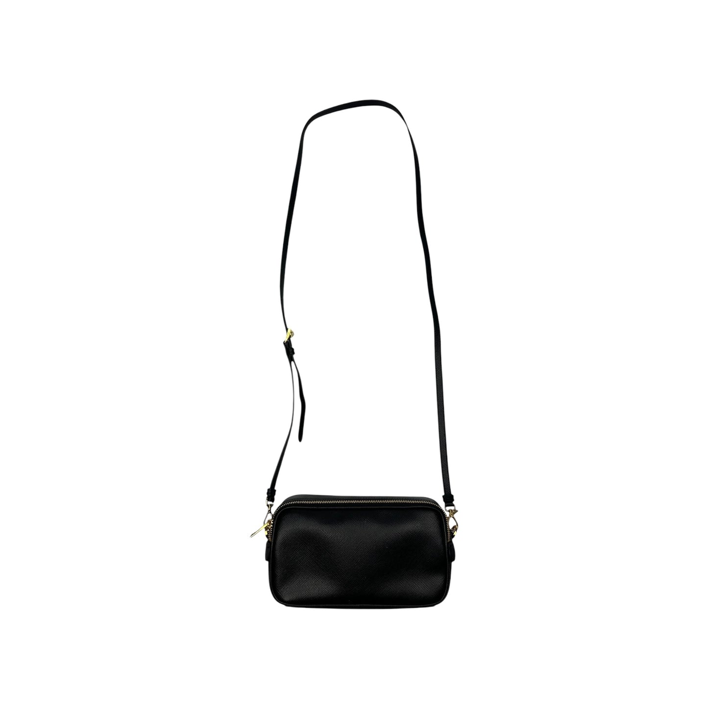 Prada Umhängetasche schwarz/gold