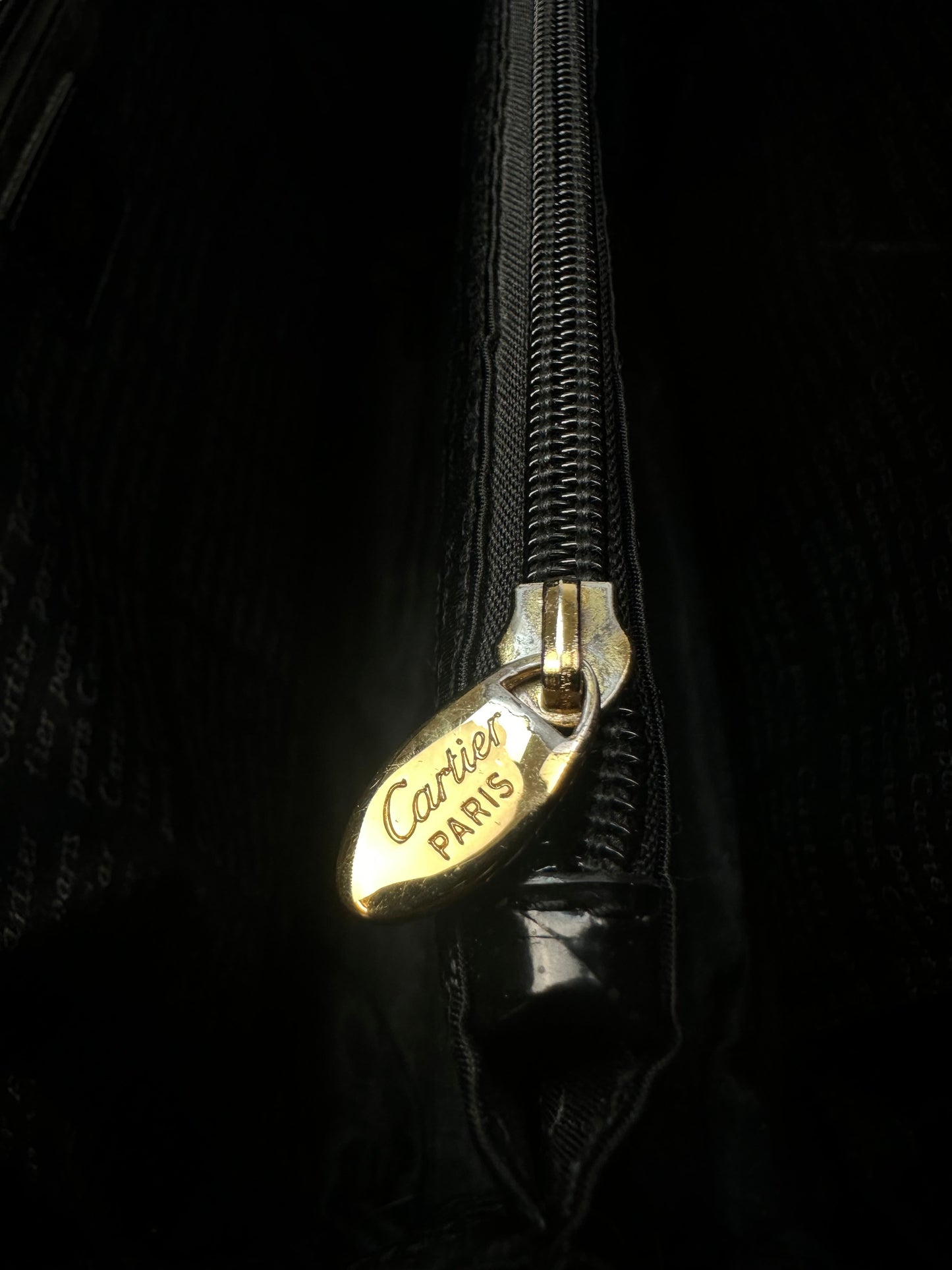Vintage Cartier Handtasche schwarz