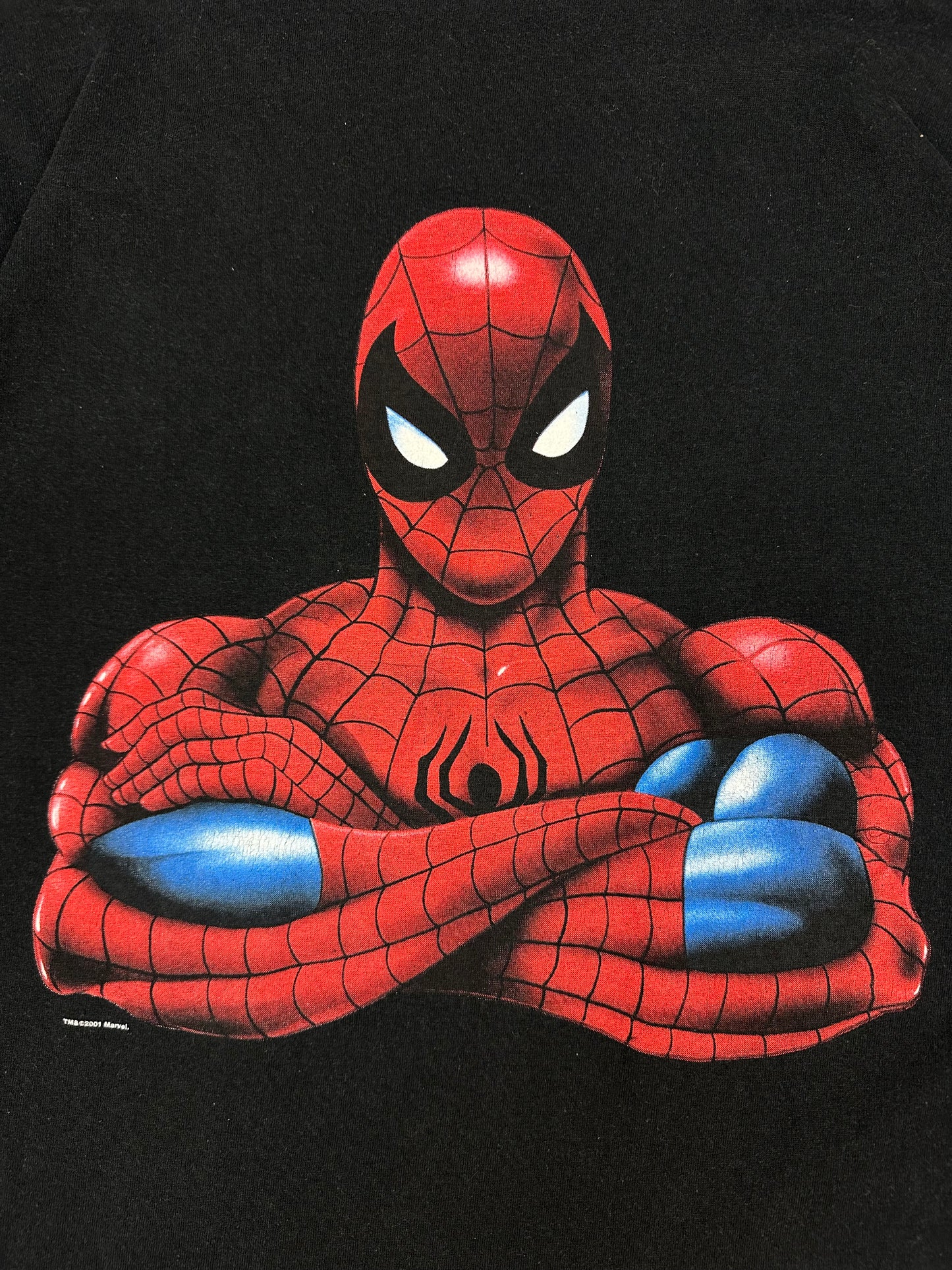 Vintage Spider Man T-Shirt schwarz Gr. XL
