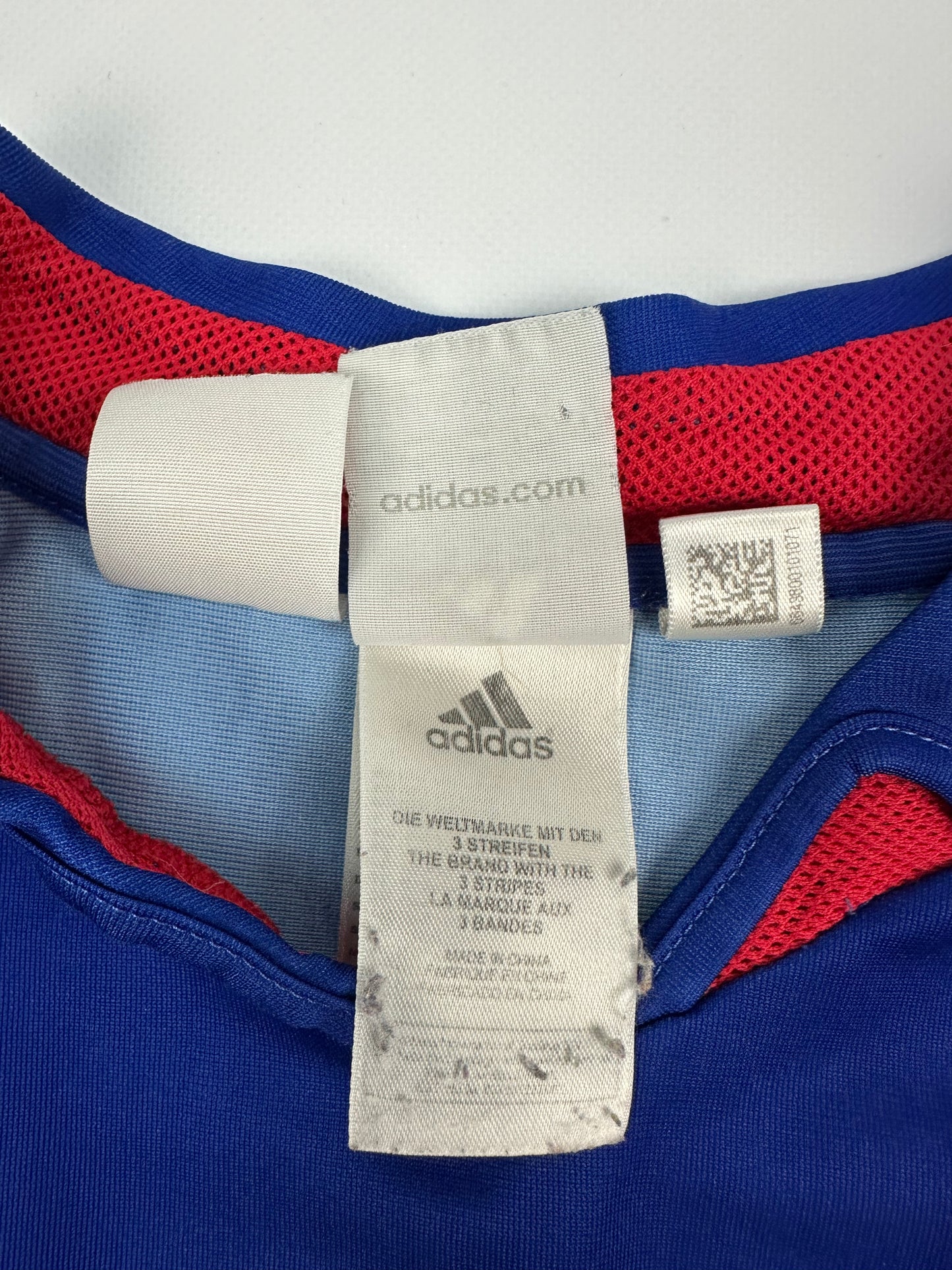 Vintage Adidas Frankreich Trikot blau/rot Gr. S
