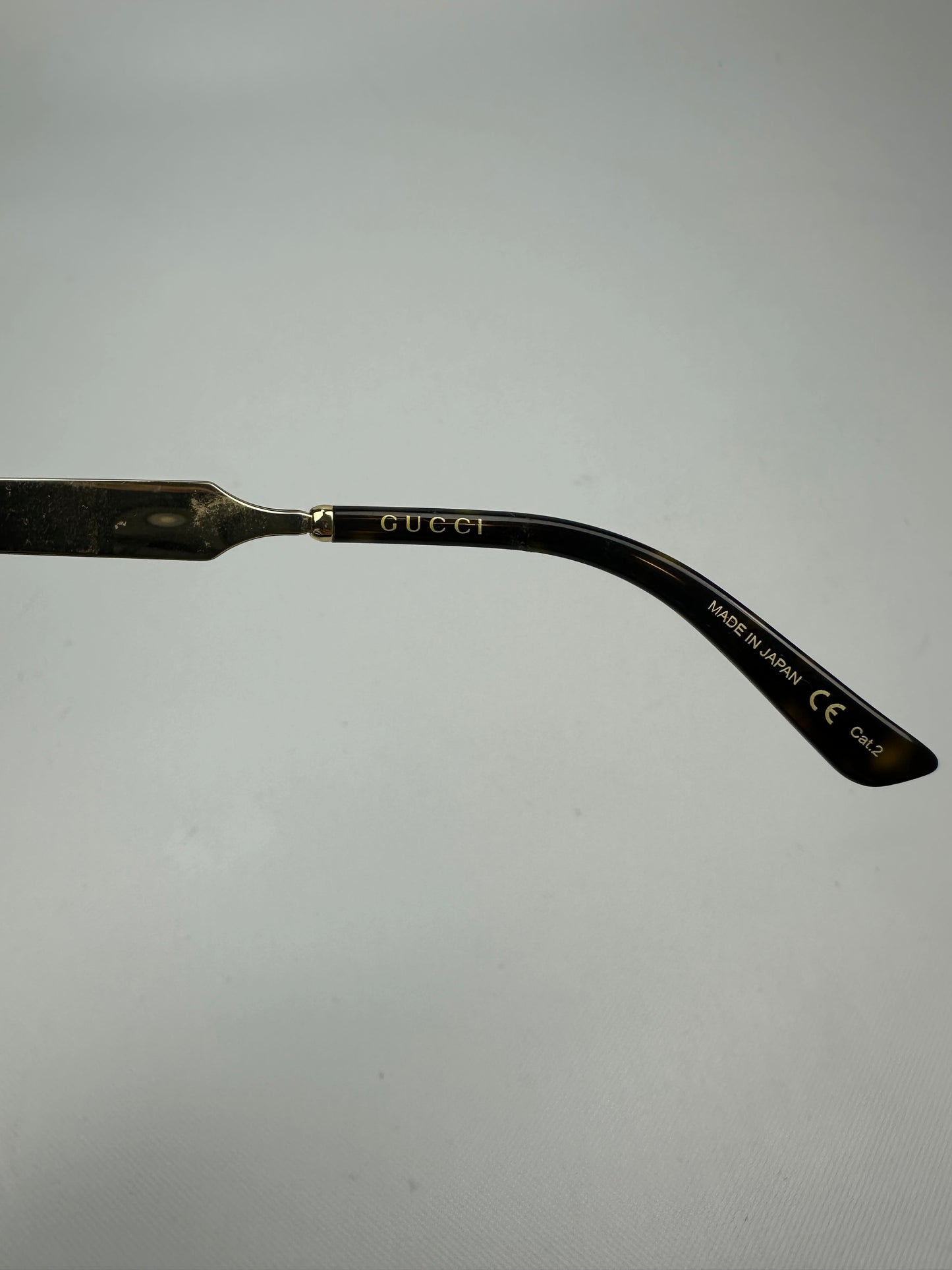 Vintage Gucci Sonnenbrille braun/gold