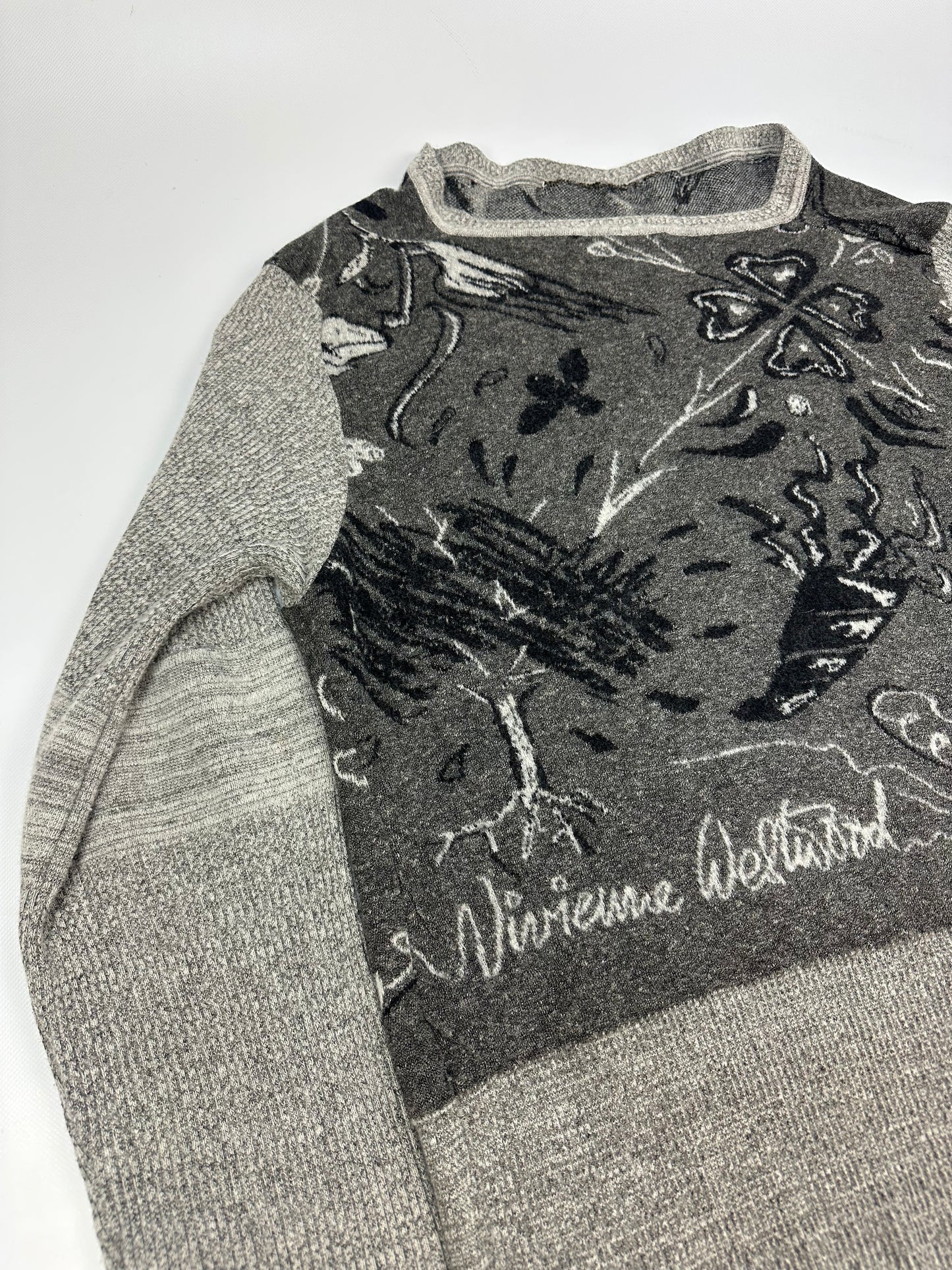 Vintage Vivienne Westwood Pullover grau Gr. M