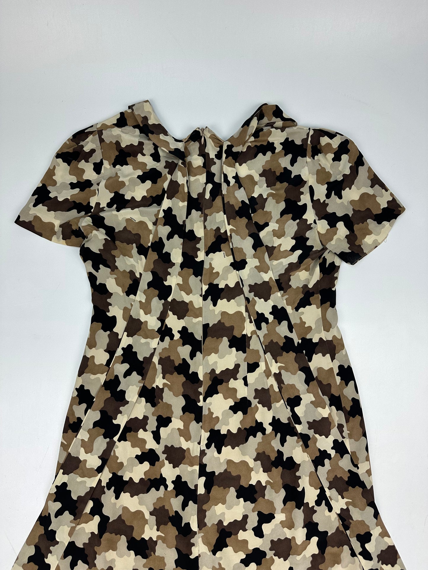Prada Camouflage Kleid braun/beige Gr. 42
