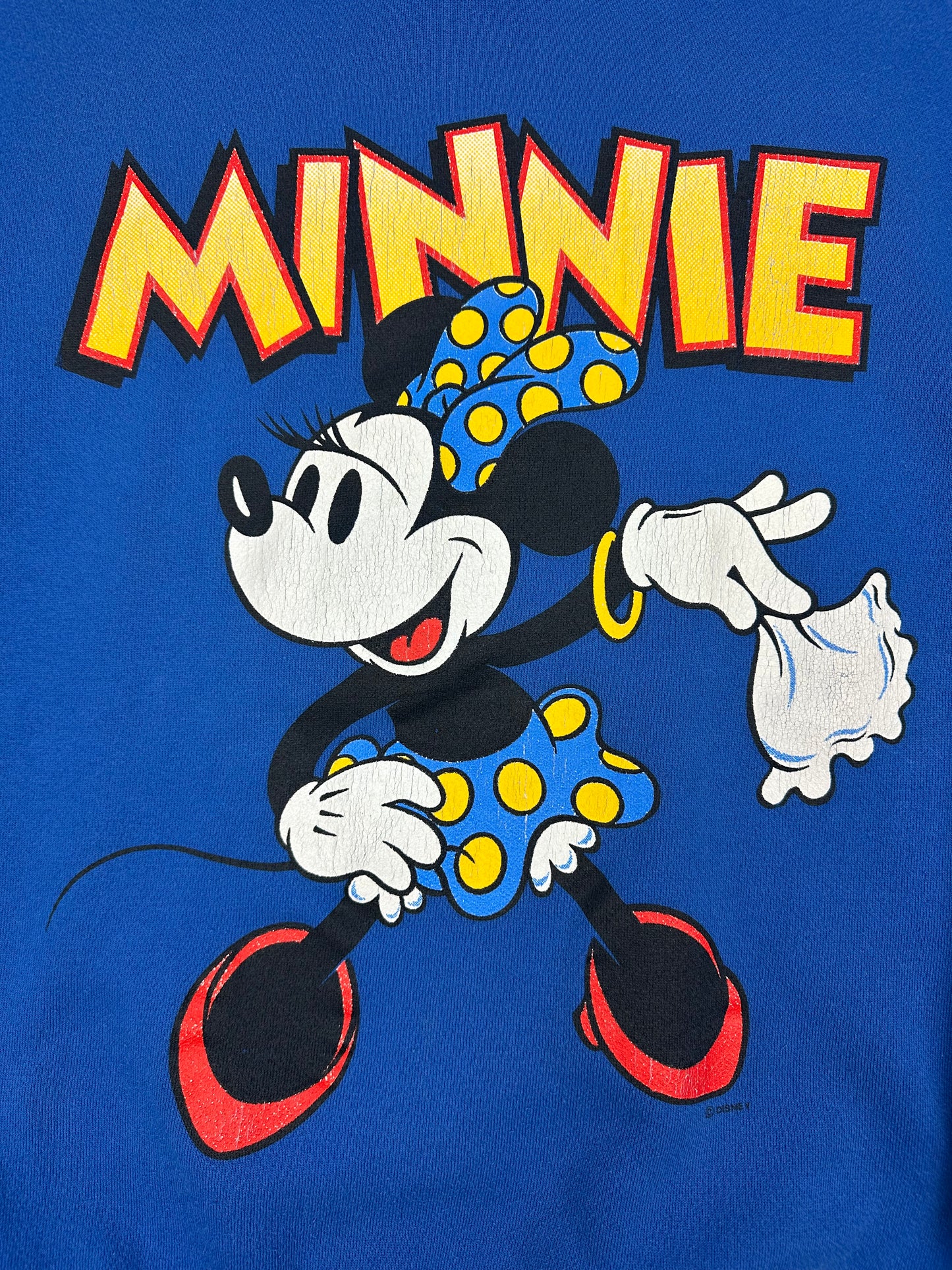 Vintage Disney Minnie Pullover blau XL