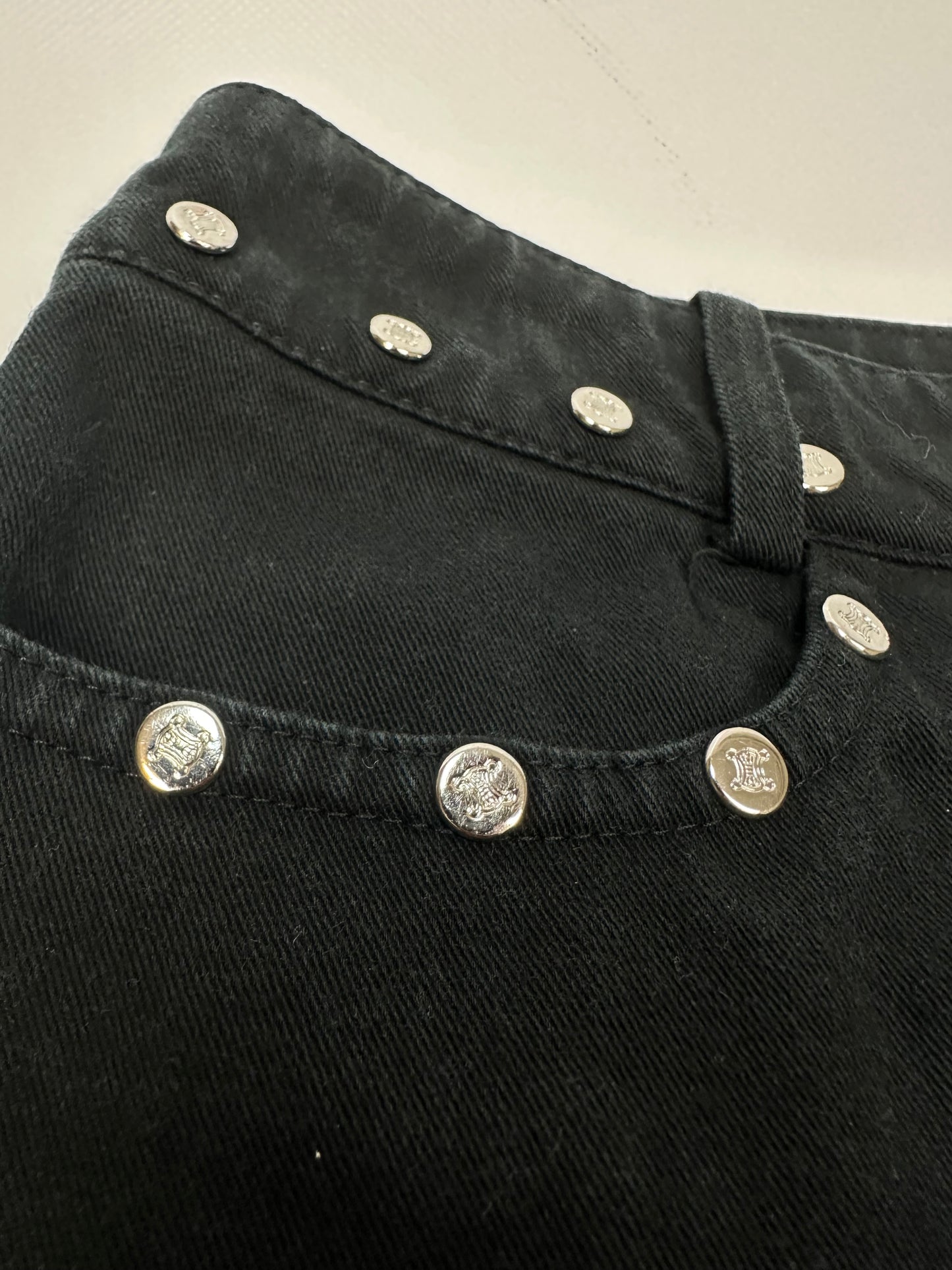 Vintage Celine Jeanshose schwarz Gr. 40