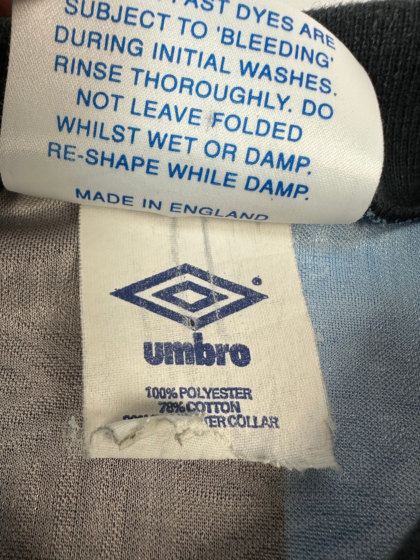 Vintage Umbro Inter Milan Jersey schwarz/blau Gr. M