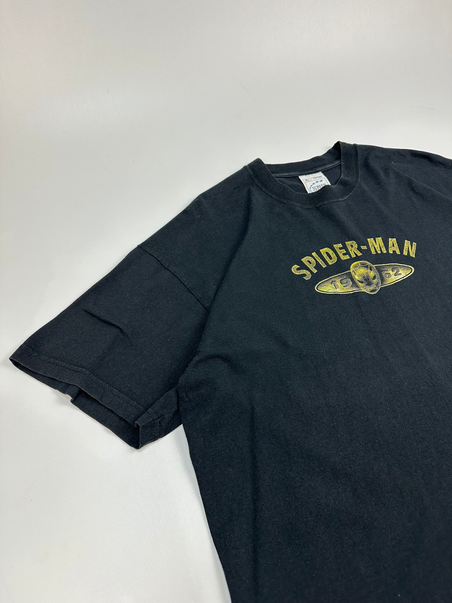 Vintage Spider Man T-Shirt schwarz Gr. XL
