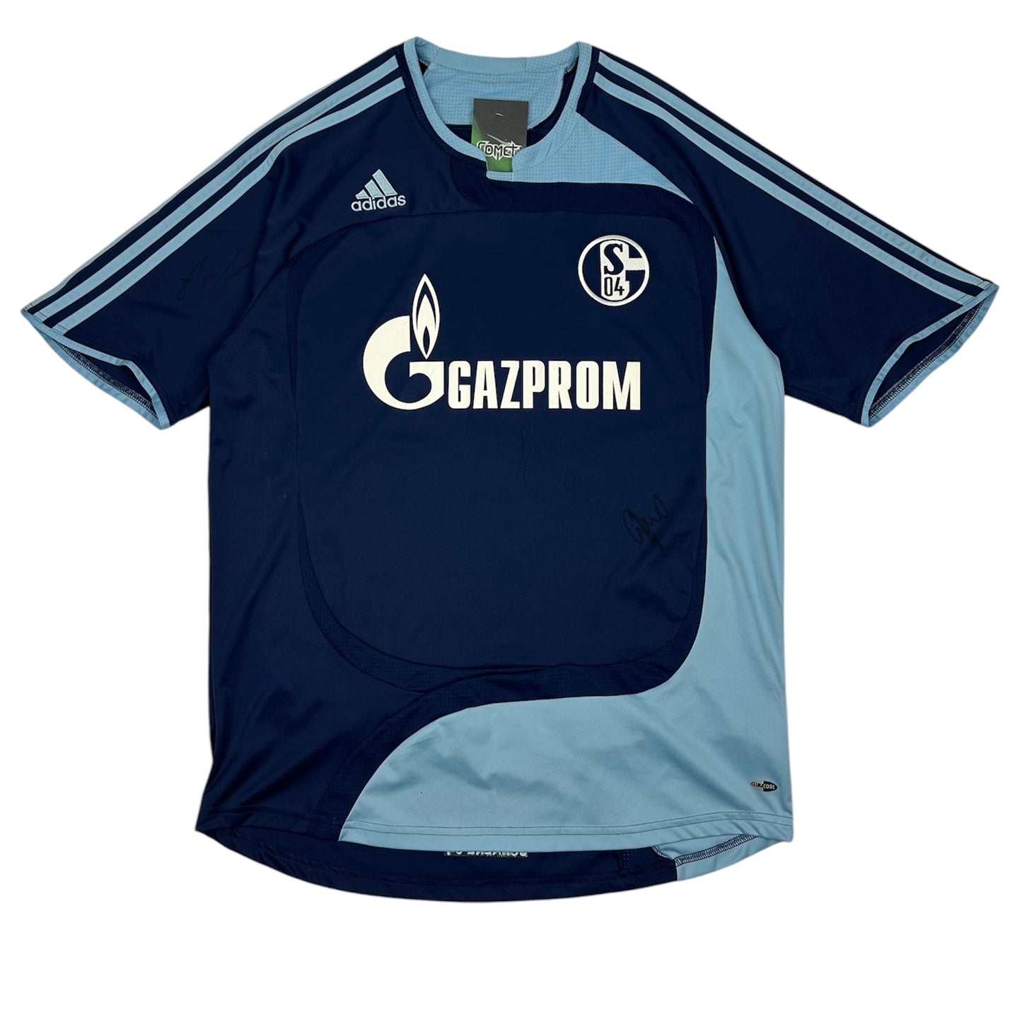 Vintage Adidas Schalke Fußballtrikot blau L