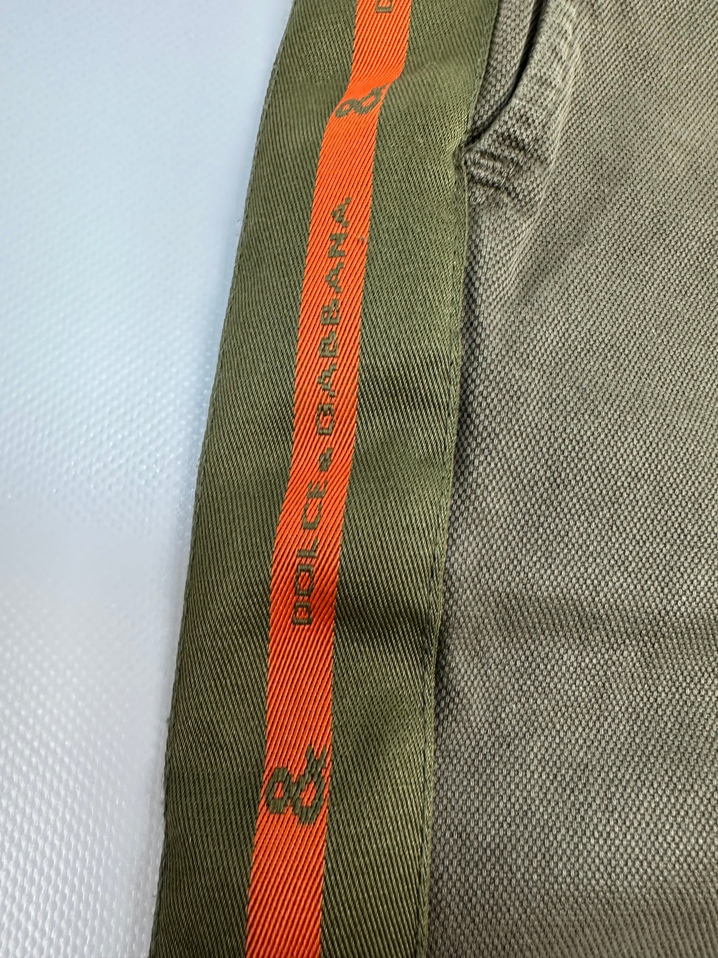 Vintage Dolce & Gabbana Hose grün/orange Gr. 42