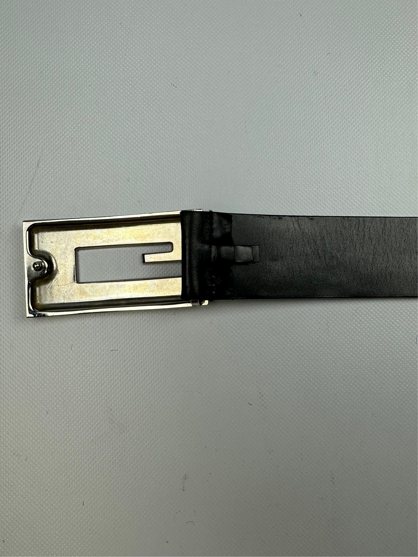 Vintage Gucci Gürtel schwarz/silber Gr. 80