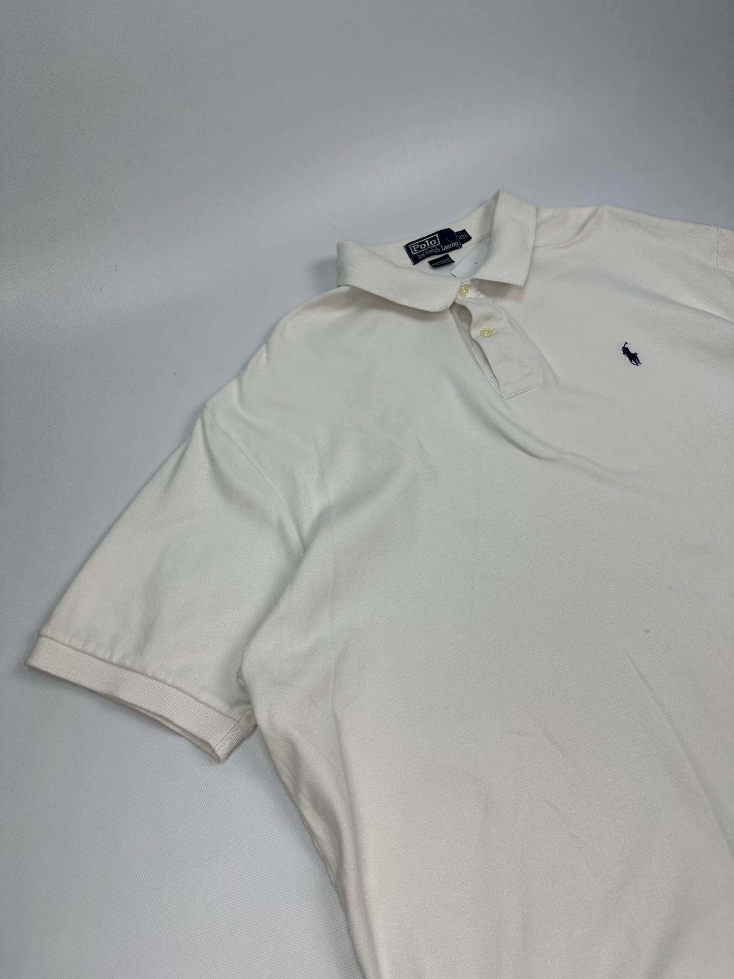 Vintage Polo Ralph Lauren Polohemd weiß XXL
