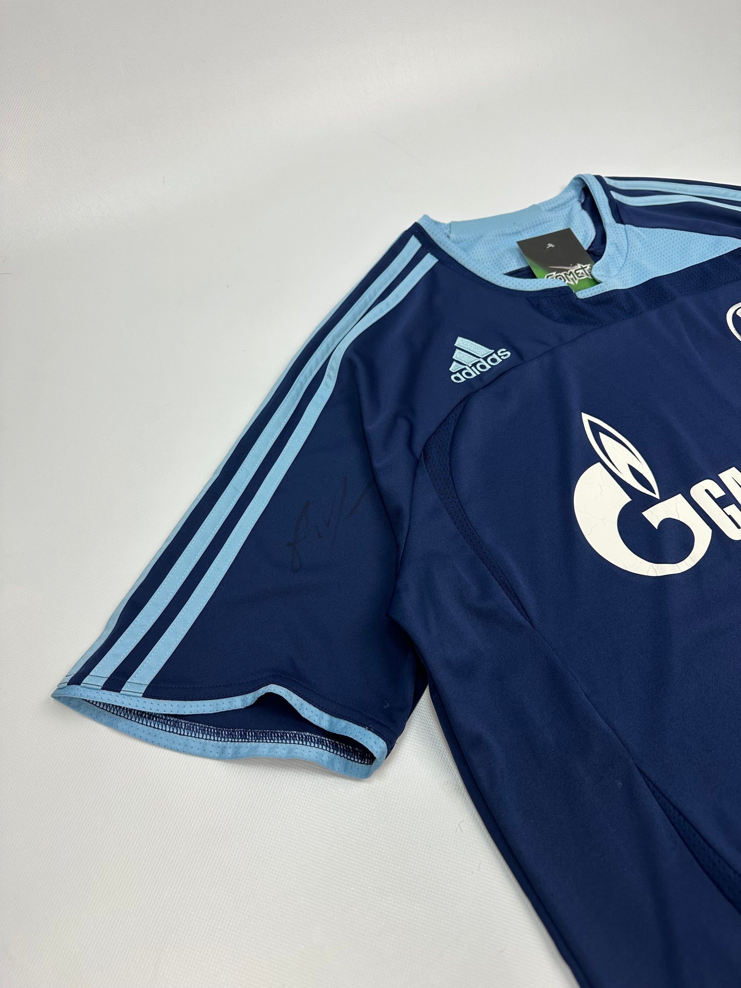 Vintage Adidas Schalke Fußballtrikot blau L