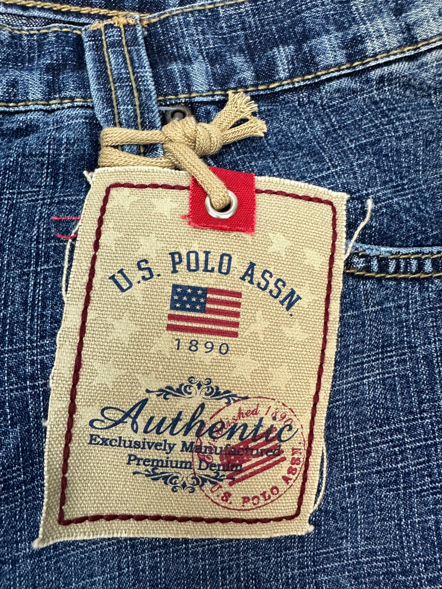 Vintage U.S POLO ASSN. Jorts/kurze Jeanshose blau Gr. 34