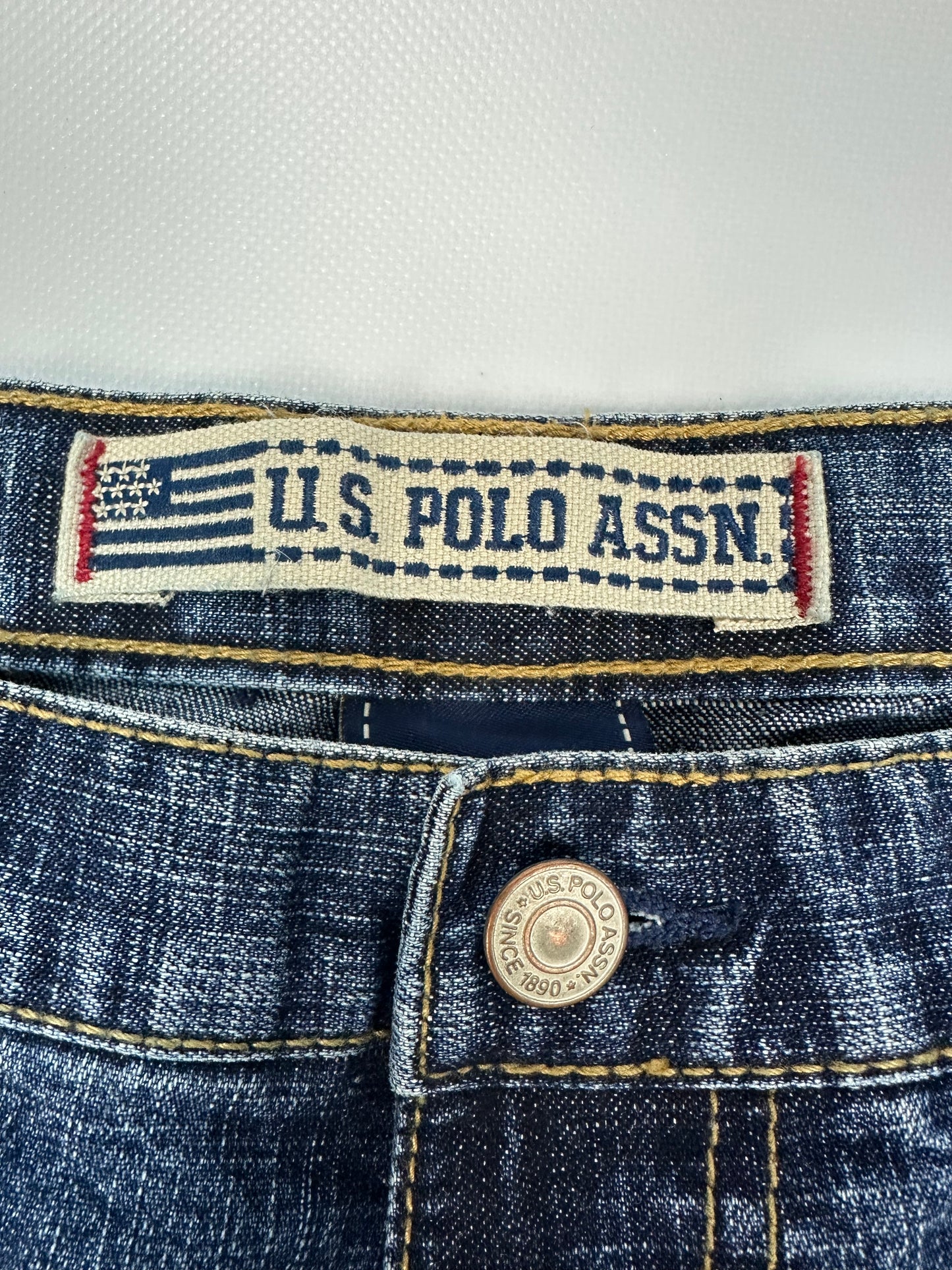 Vintage U.S POLO ASSN. Jorts/kurze Jeanshose blau Gr. 34