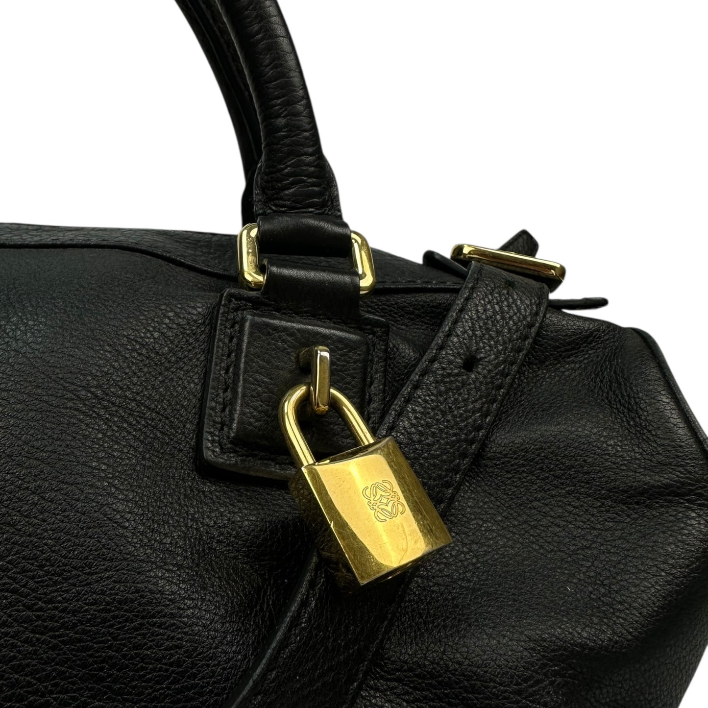 Vintage Loewe Handtasche schwarz