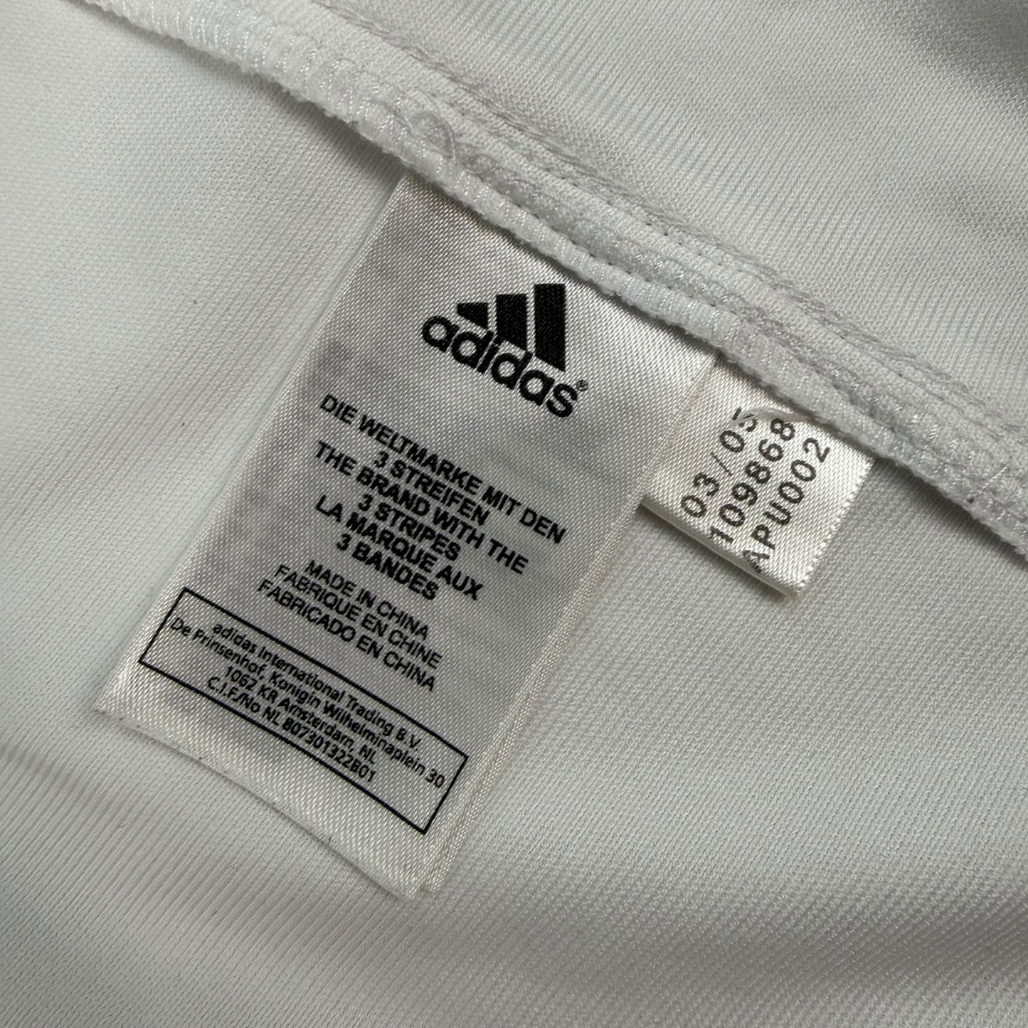 Vintage Adidas Real Madrid Fußballtrikot weiß Gr. 176