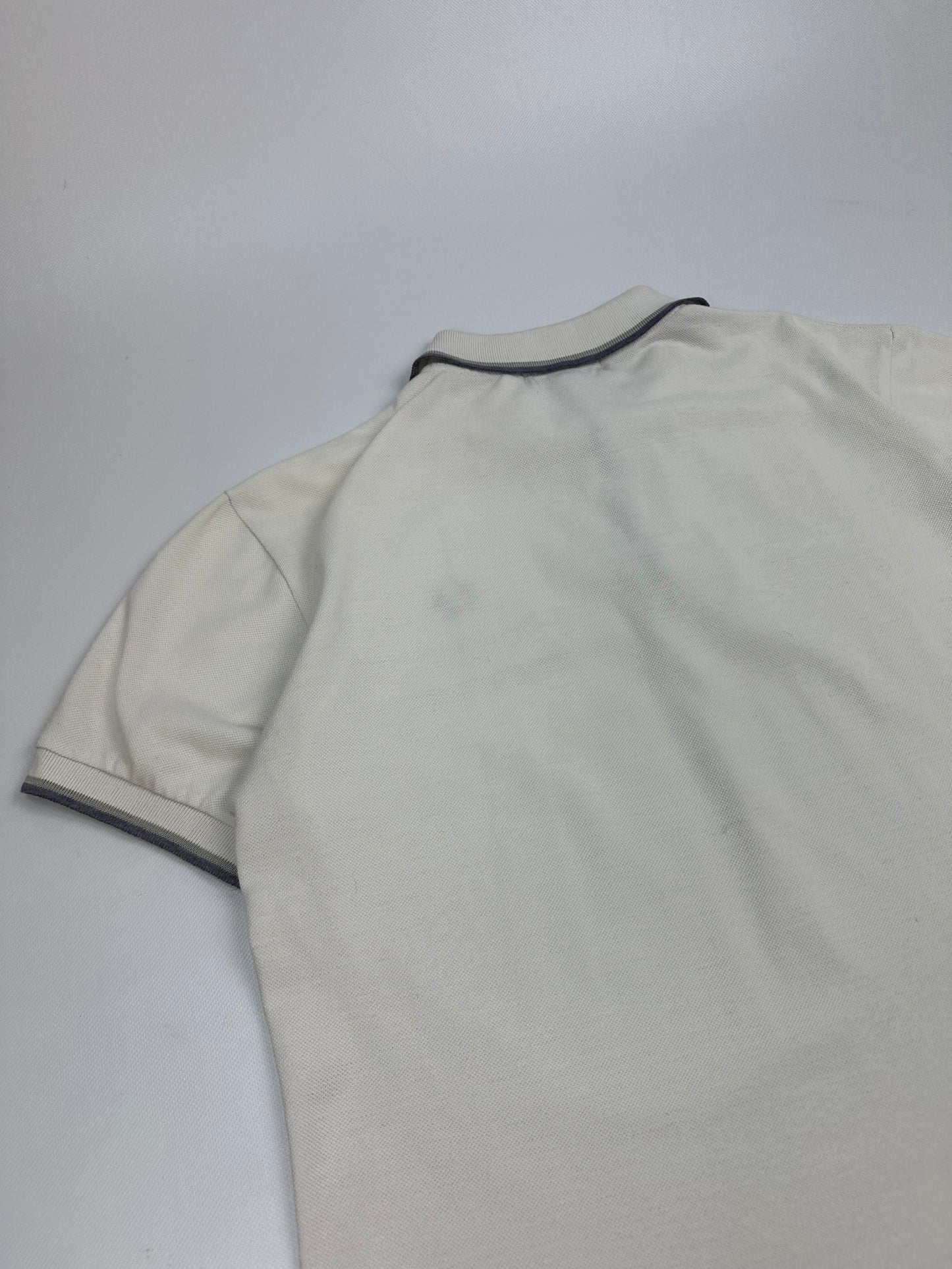 Vintage Fred Perry Polohemd weiß/creme Gr. XL