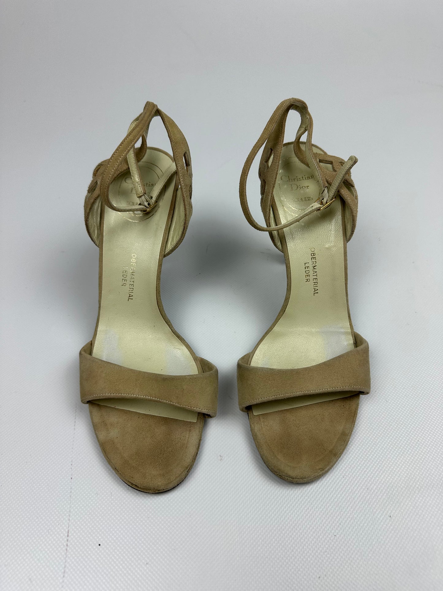 Vintage Christian Dior Heels beige/schwarz Gr. 38