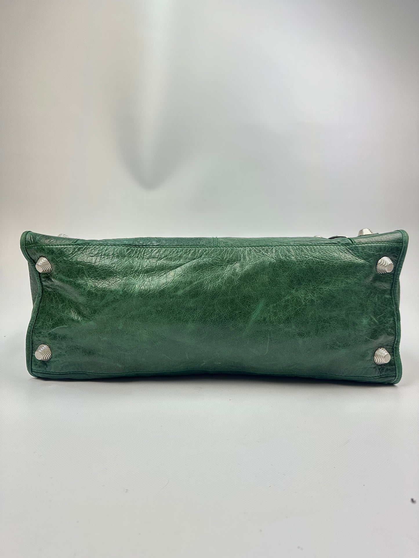 Vintage Balenciaga City bag grün