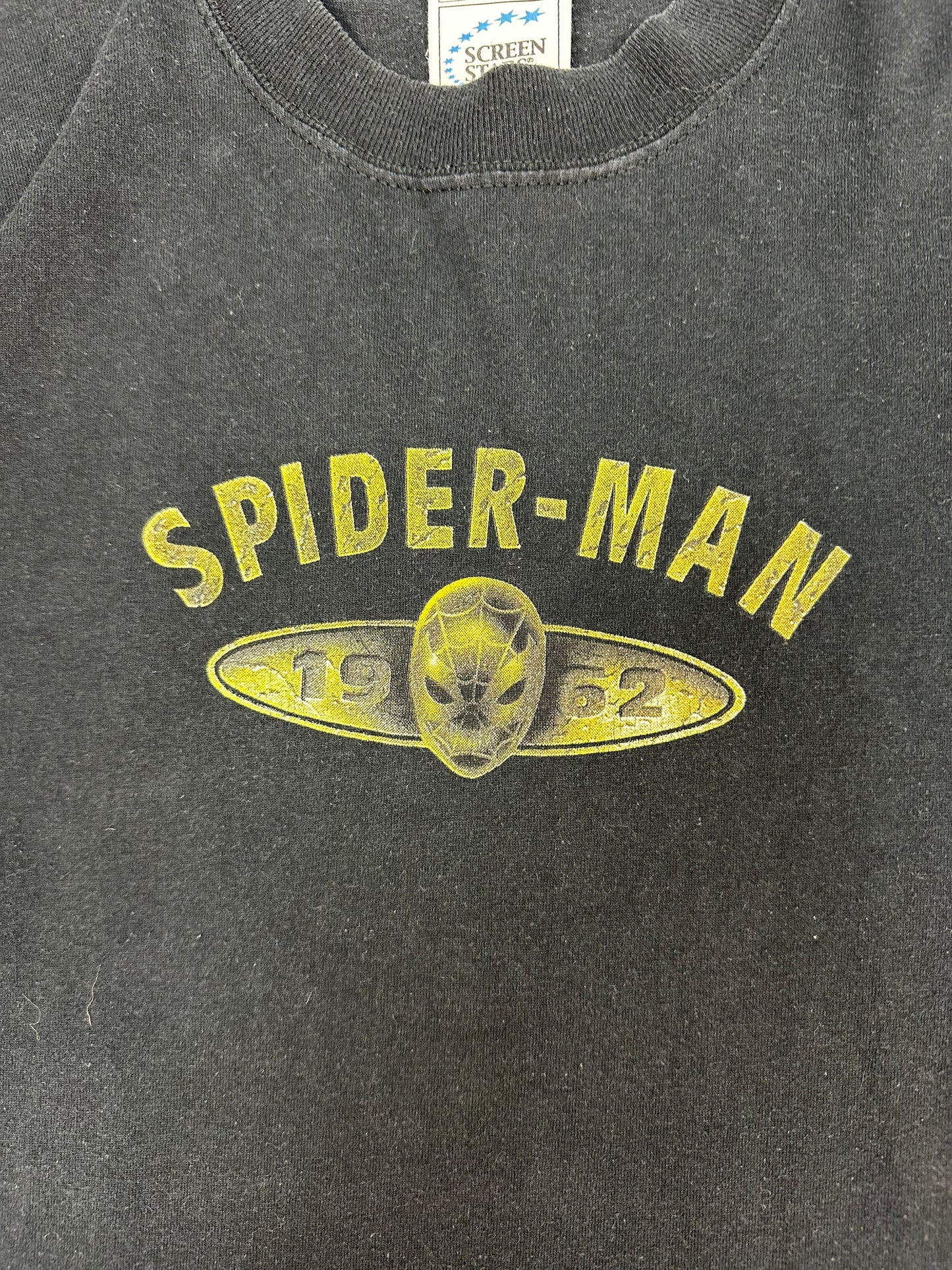 Vintage Spider Man T-Shirt schwarz Gr. XL