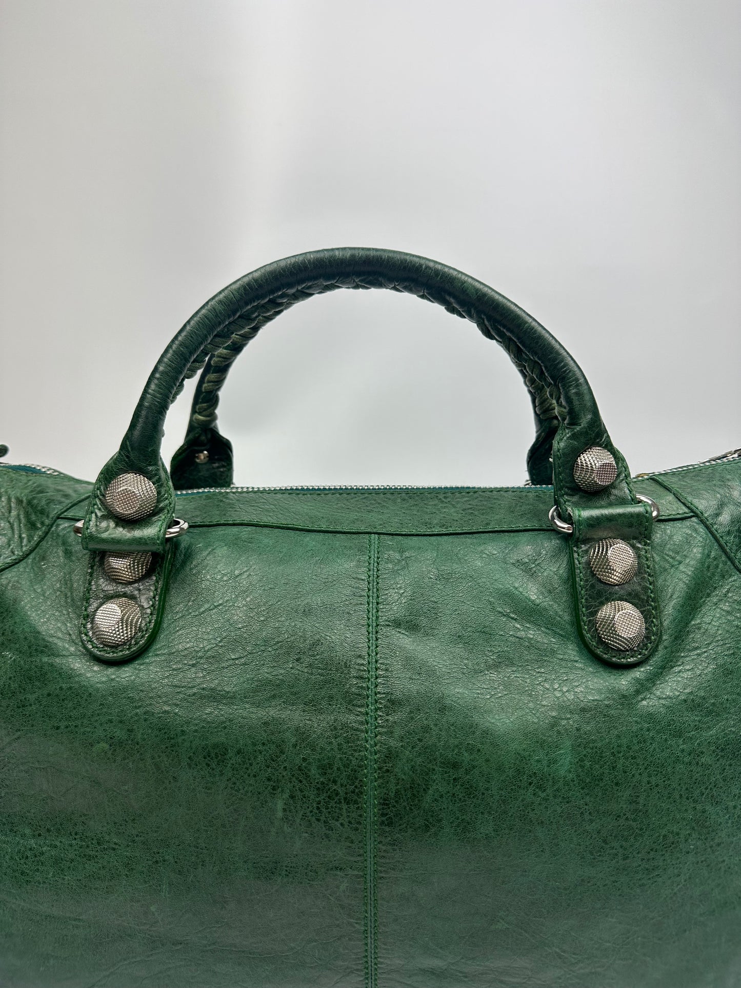 Vintage Balenciaga City bag grün