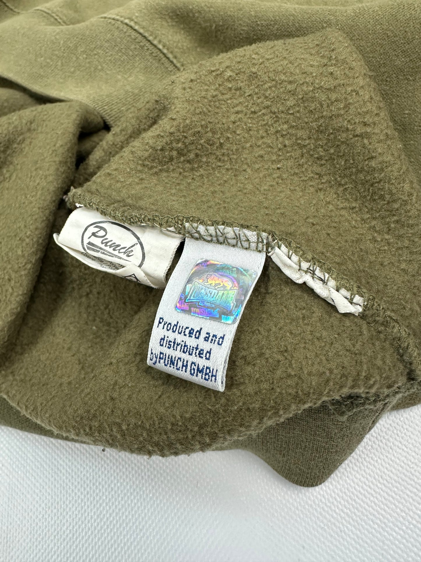 Vintage Lonsdale Pullover olivegrün XXL