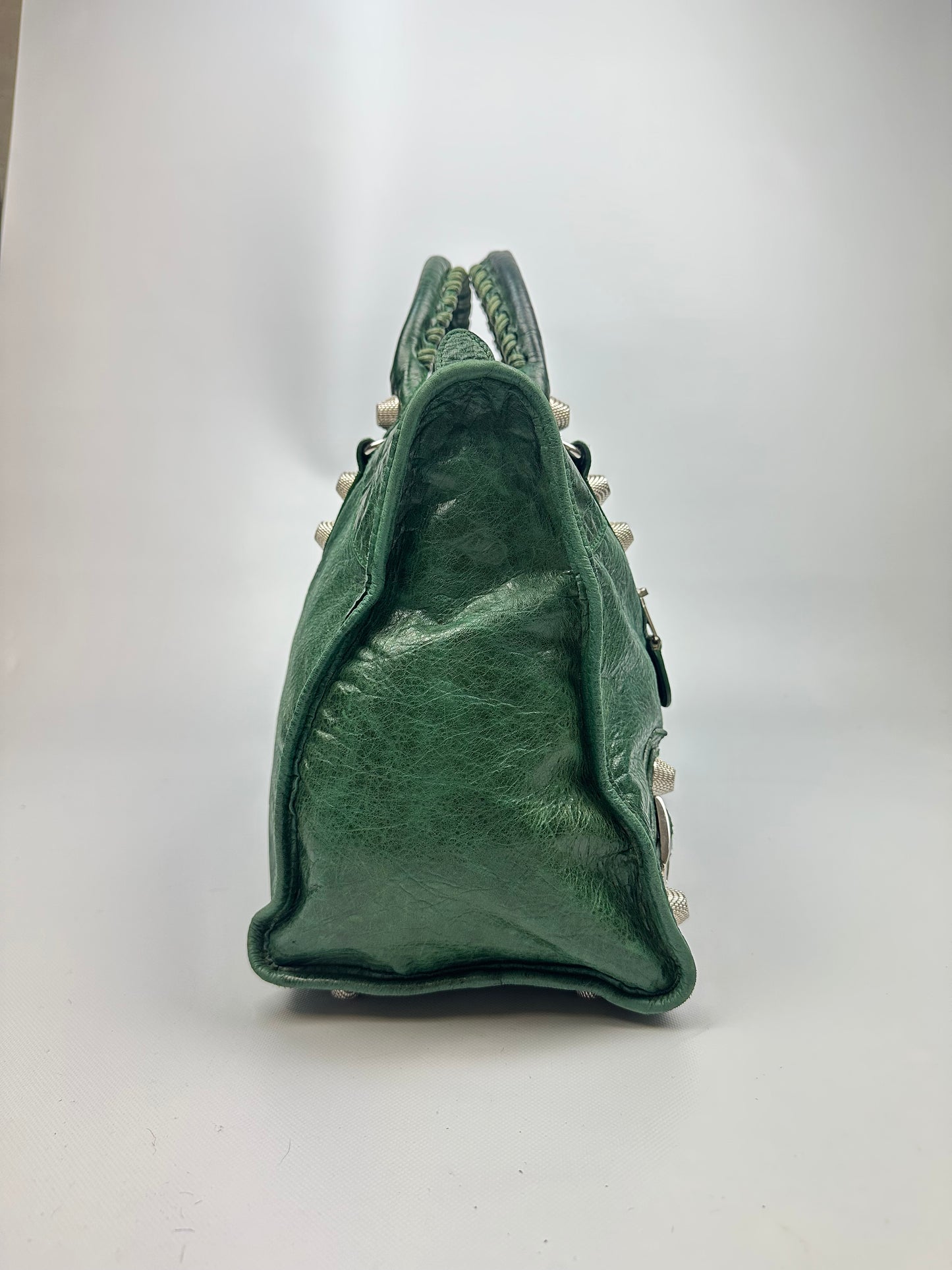 Vintage Balenciaga City bag grün