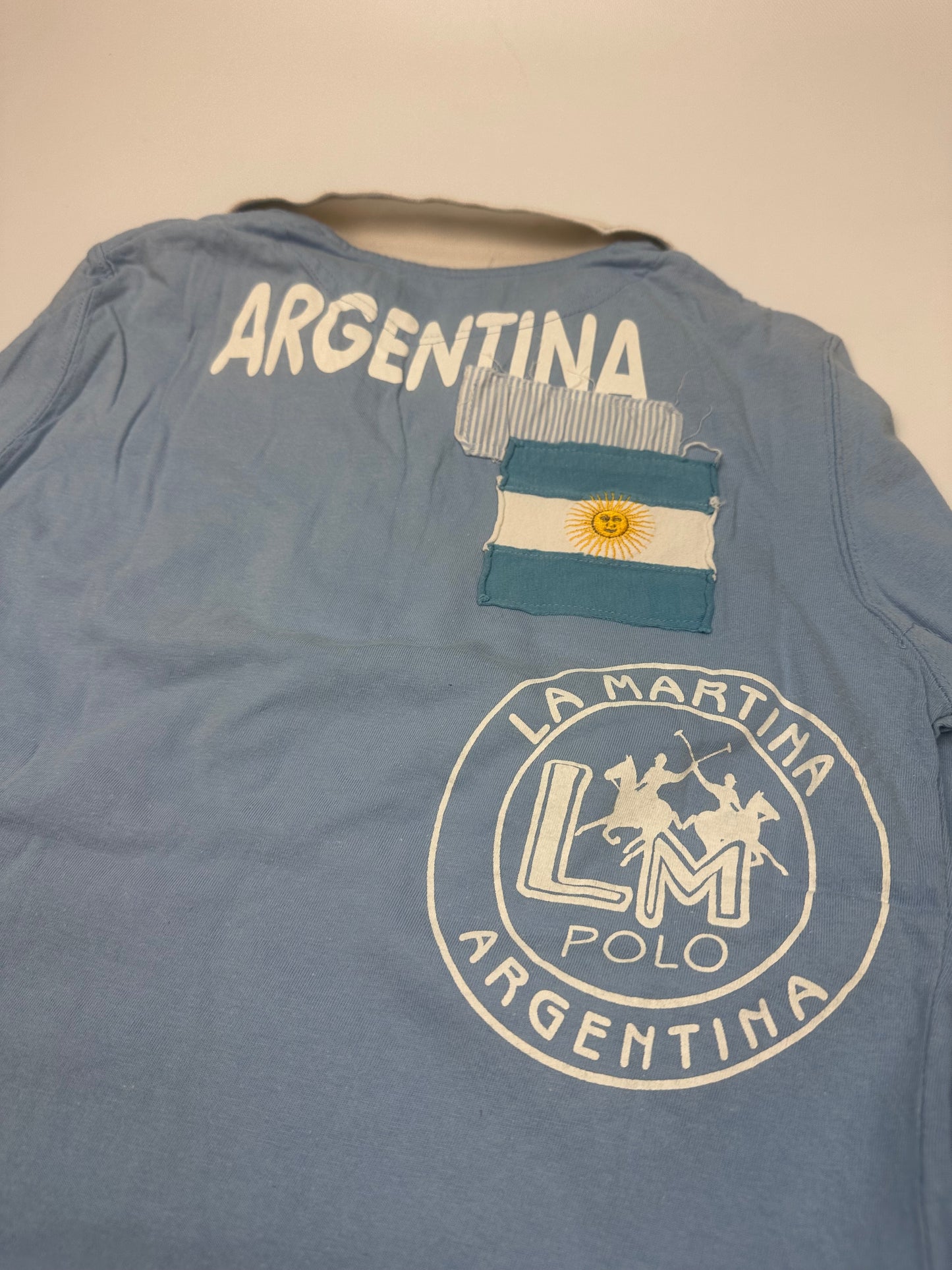 Vintage La Martina Polo hellblau Gr. L