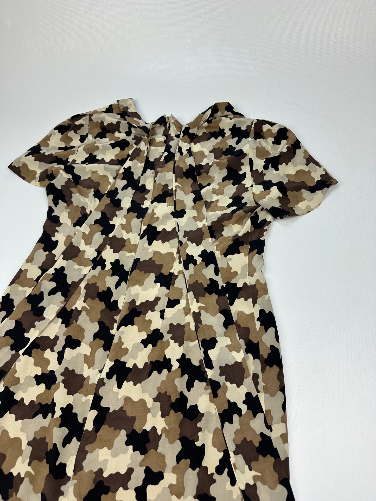 Prada Camouflage Kleid braun/beige Gr. 42
