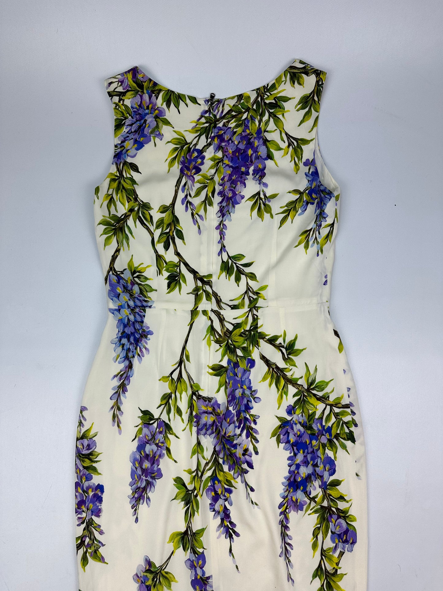 Dolce & Gabbana Kleid weiß/lila/grün Gr. 44