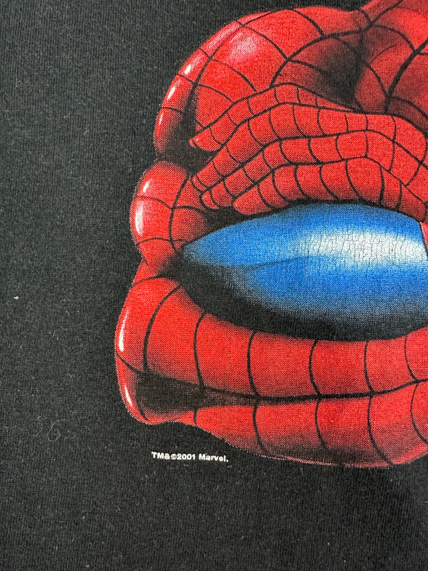 Vintage Spider Man T-Shirt schwarz Gr. XL
