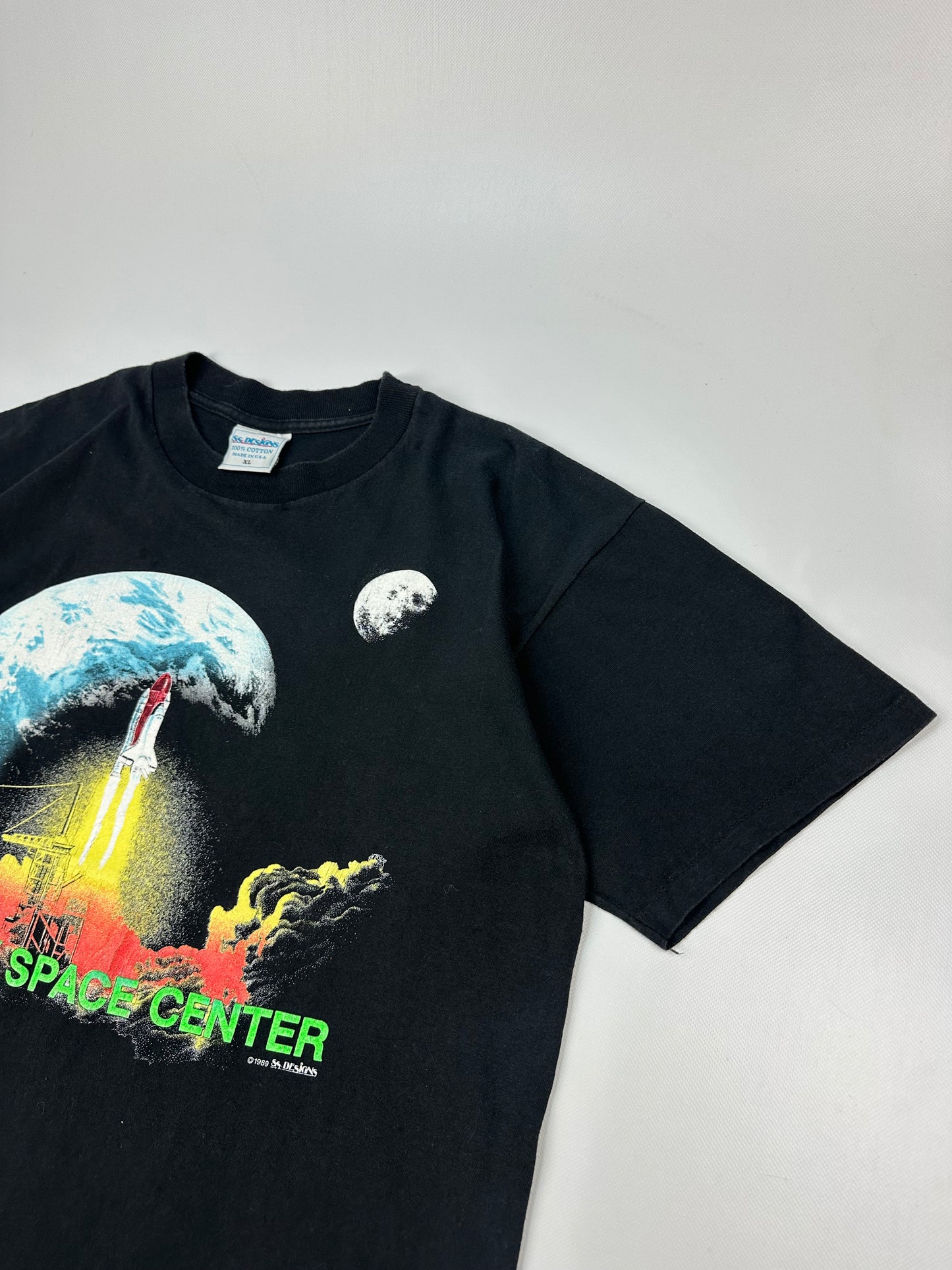 Vintage „Kennedy Space Center“ T-Shirt schwarz Gr. XL