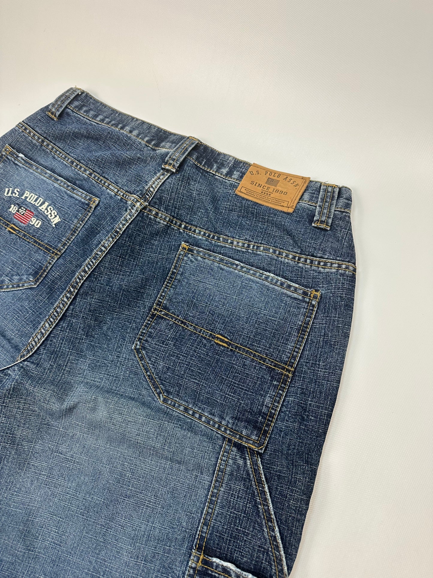 Vintage U.S POLO ASSN. Jorts/kurze Jeanshose blau Gr. 34