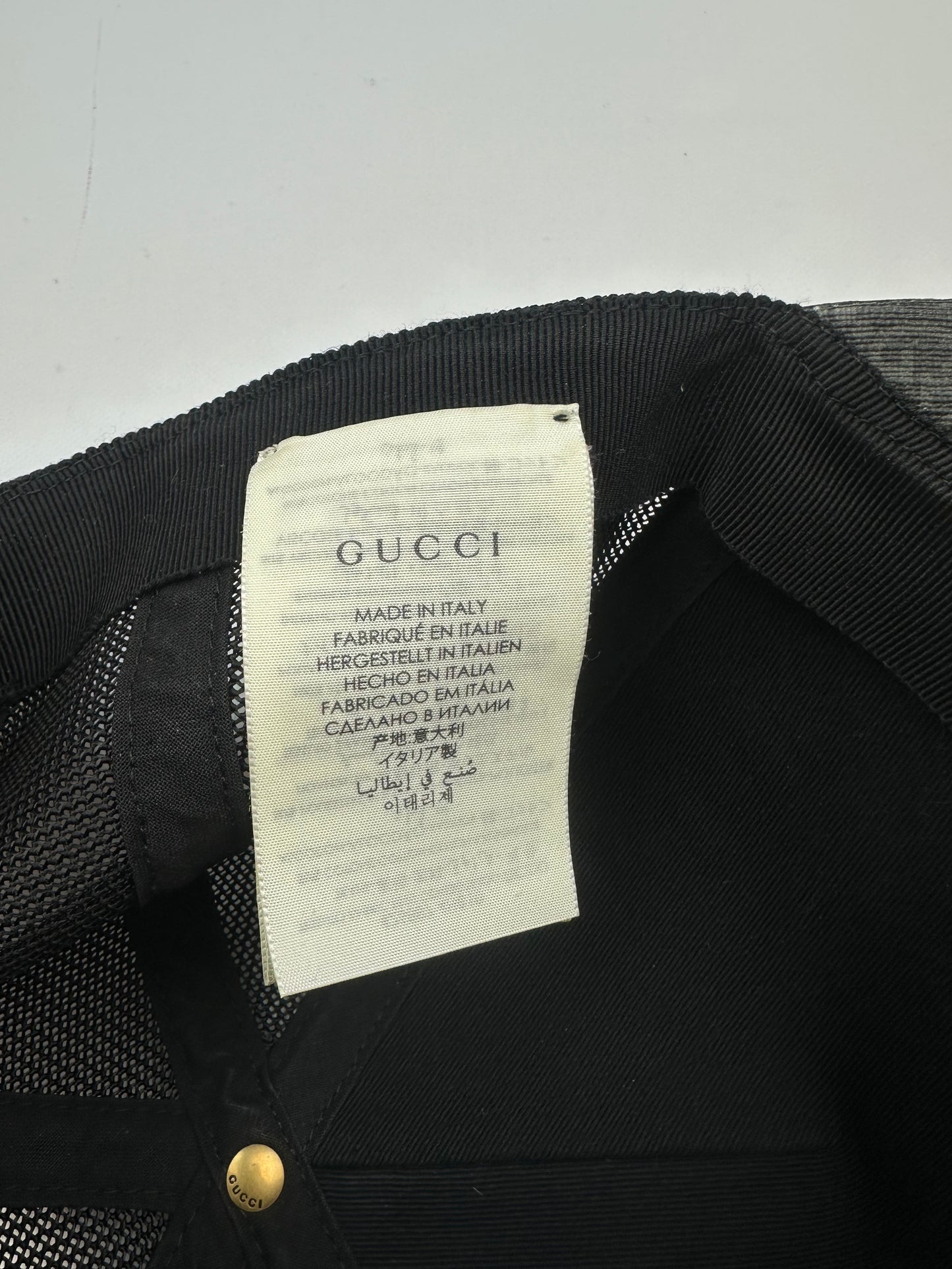 Gucci Snake Trucker Cap schwarz Gr. S