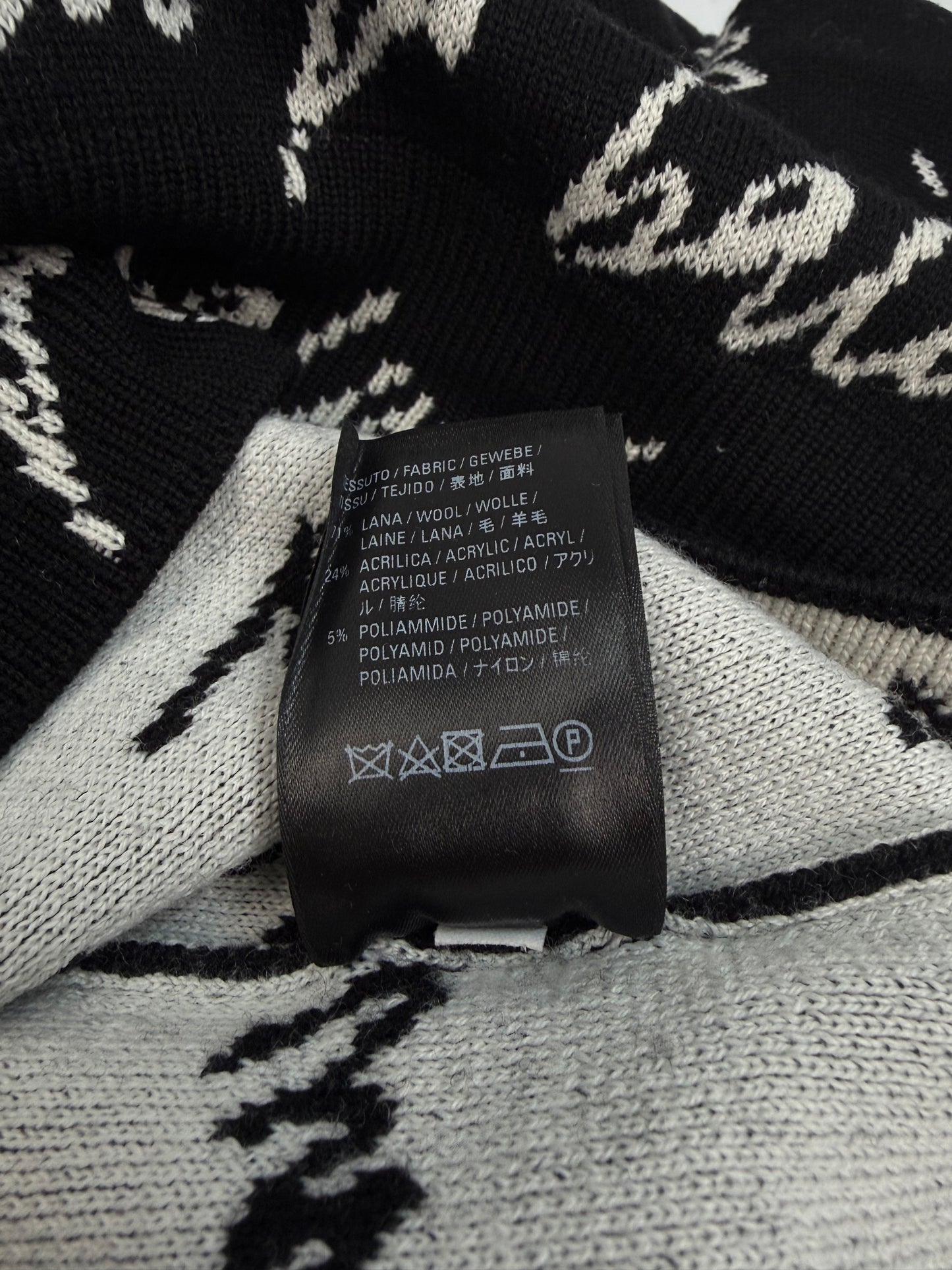 Balenciaga Pullover schwarz / weiß Gr. Frauen XL