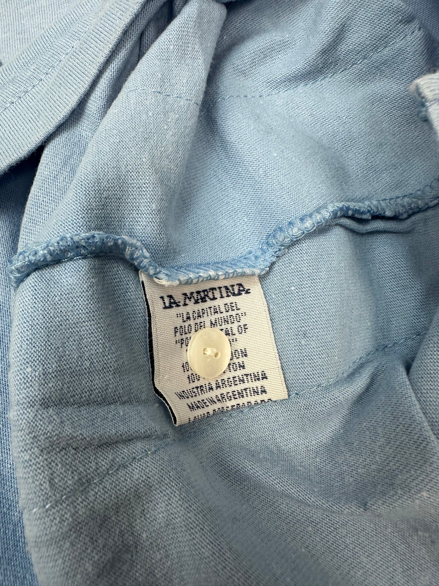 Vintage La Martina Polo hellblau Gr. L