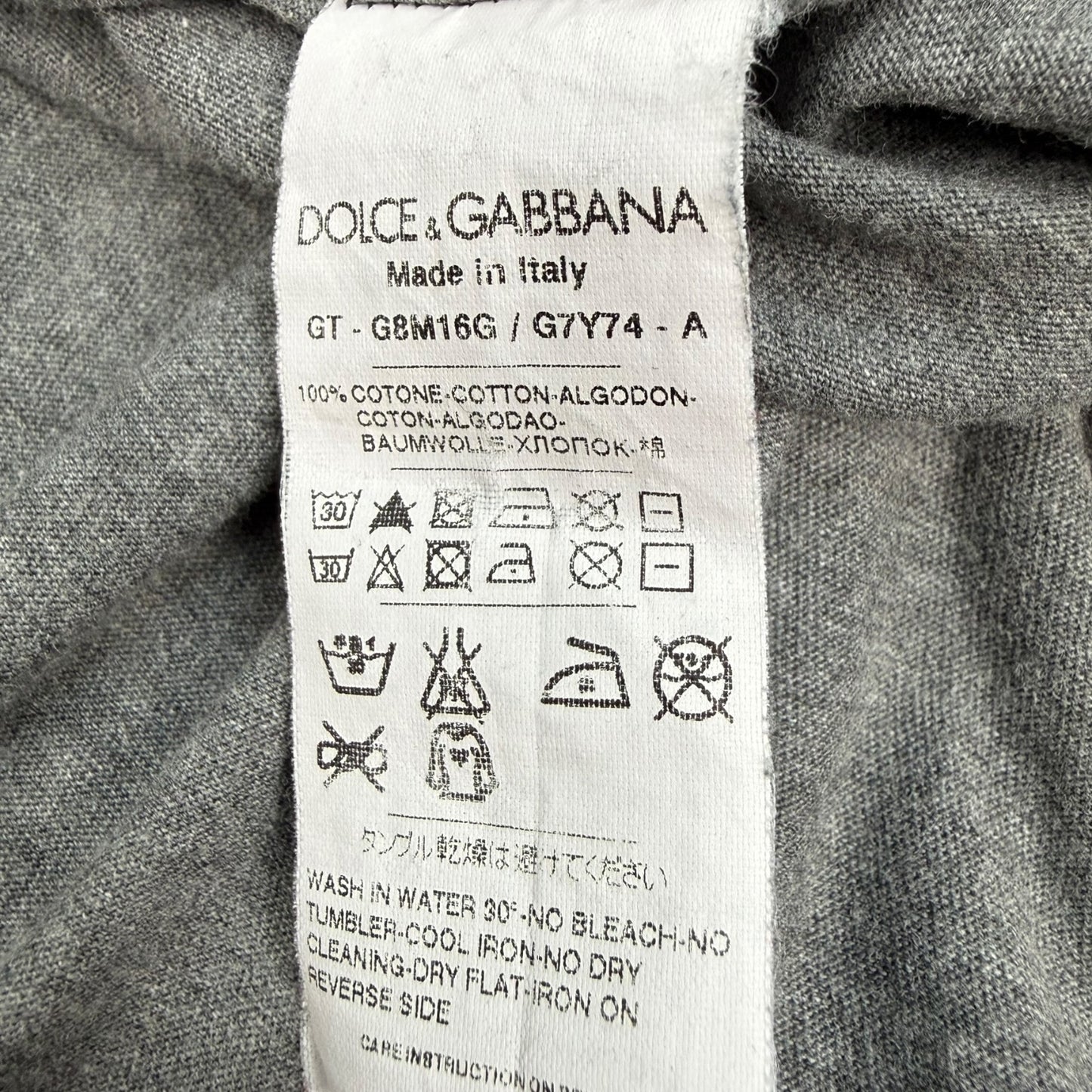 Vintage Dolce & Gabbana Muhammad Ali T-Shirt grau Gr. 46