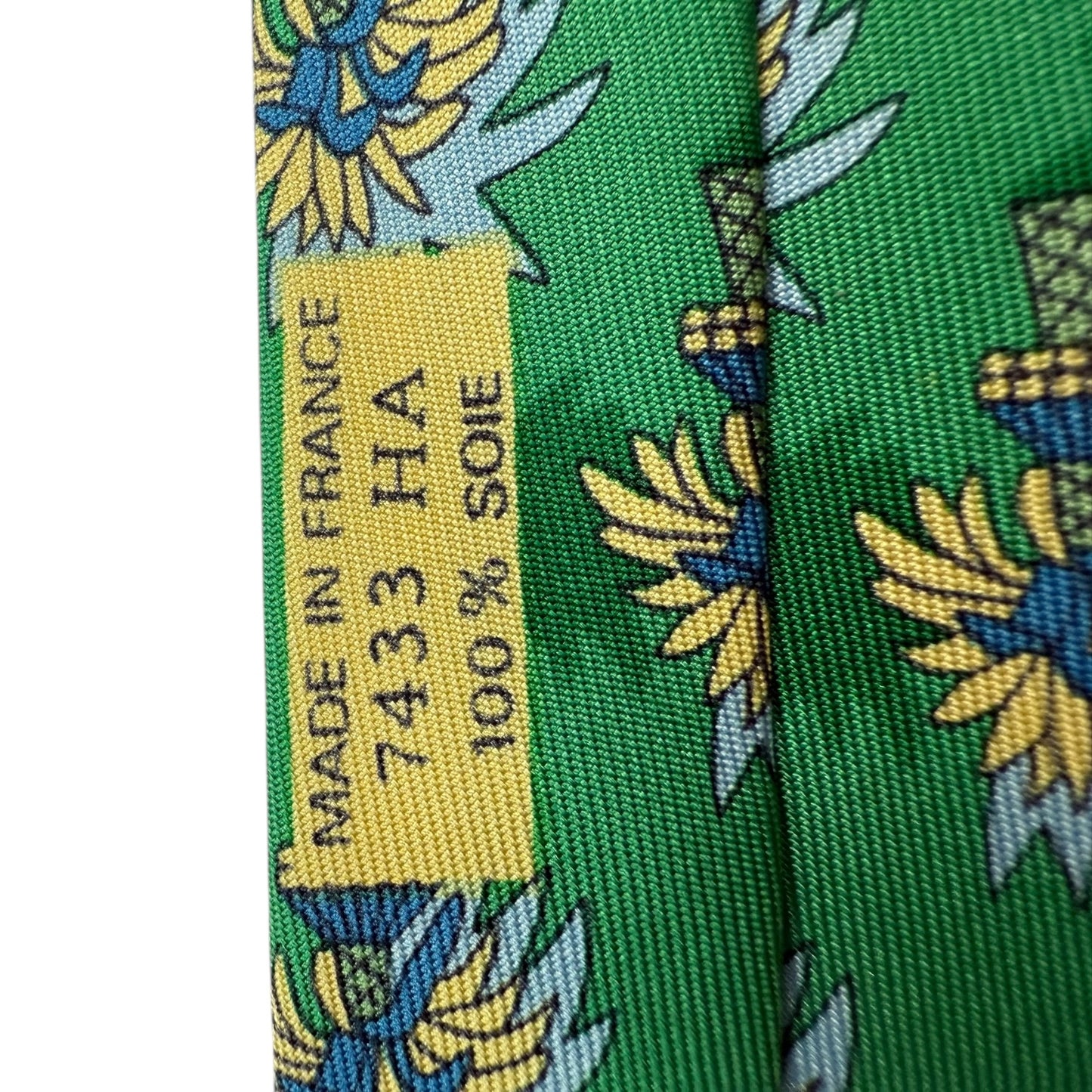 Vintage Hermes Krawatte grün