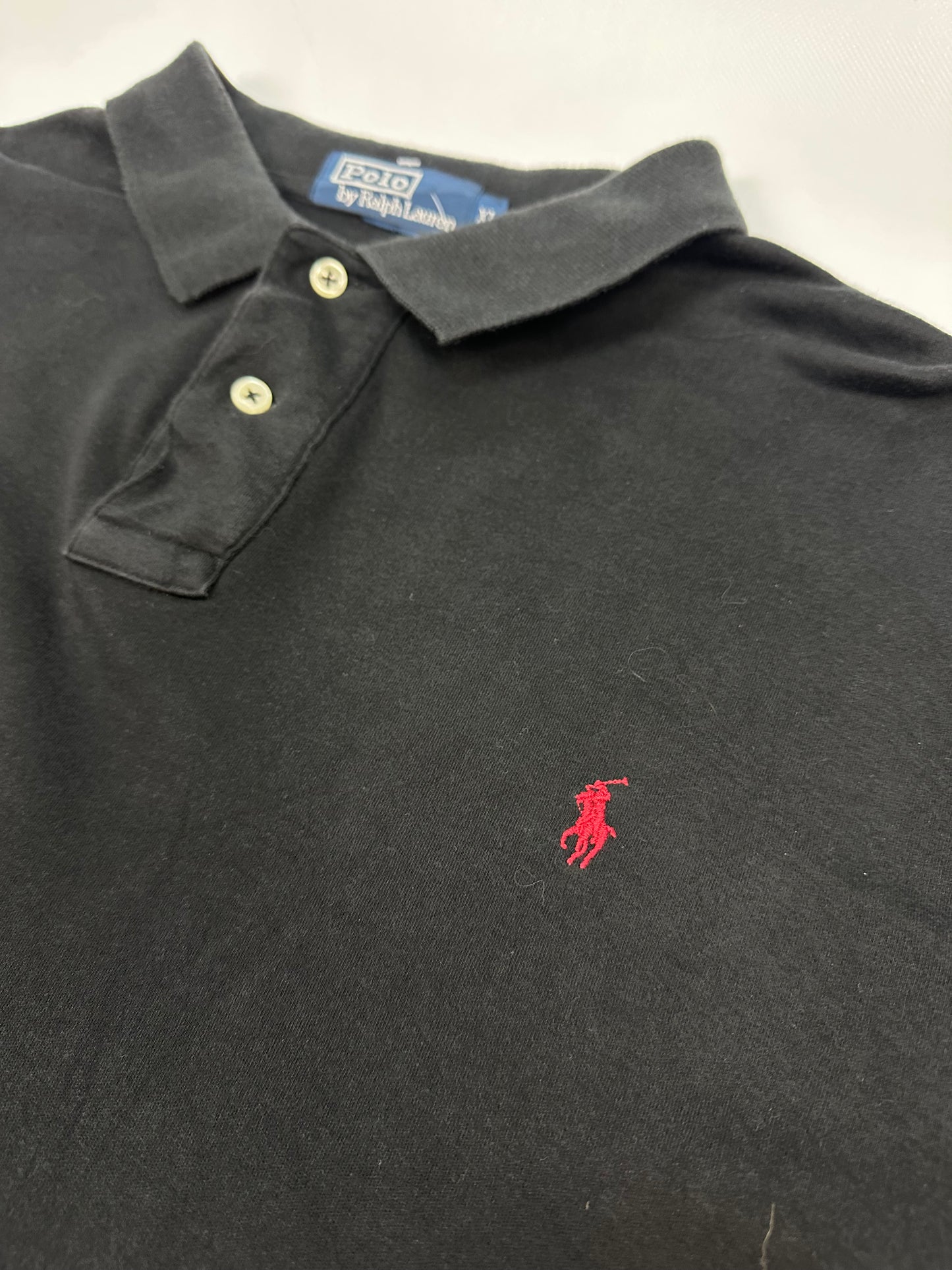 Vintage Polo Ralph Lauren Polohemd schwarz XL