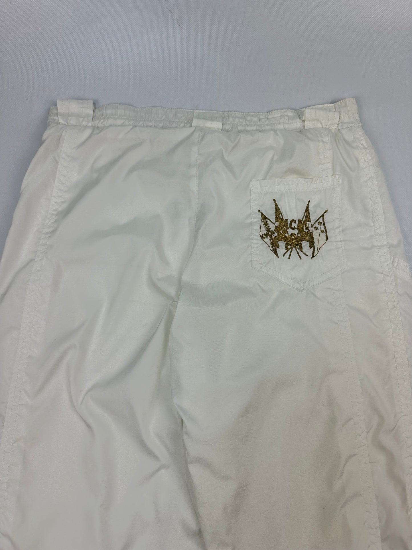Vintage MCM Trackpants weiß/gold Gr. M