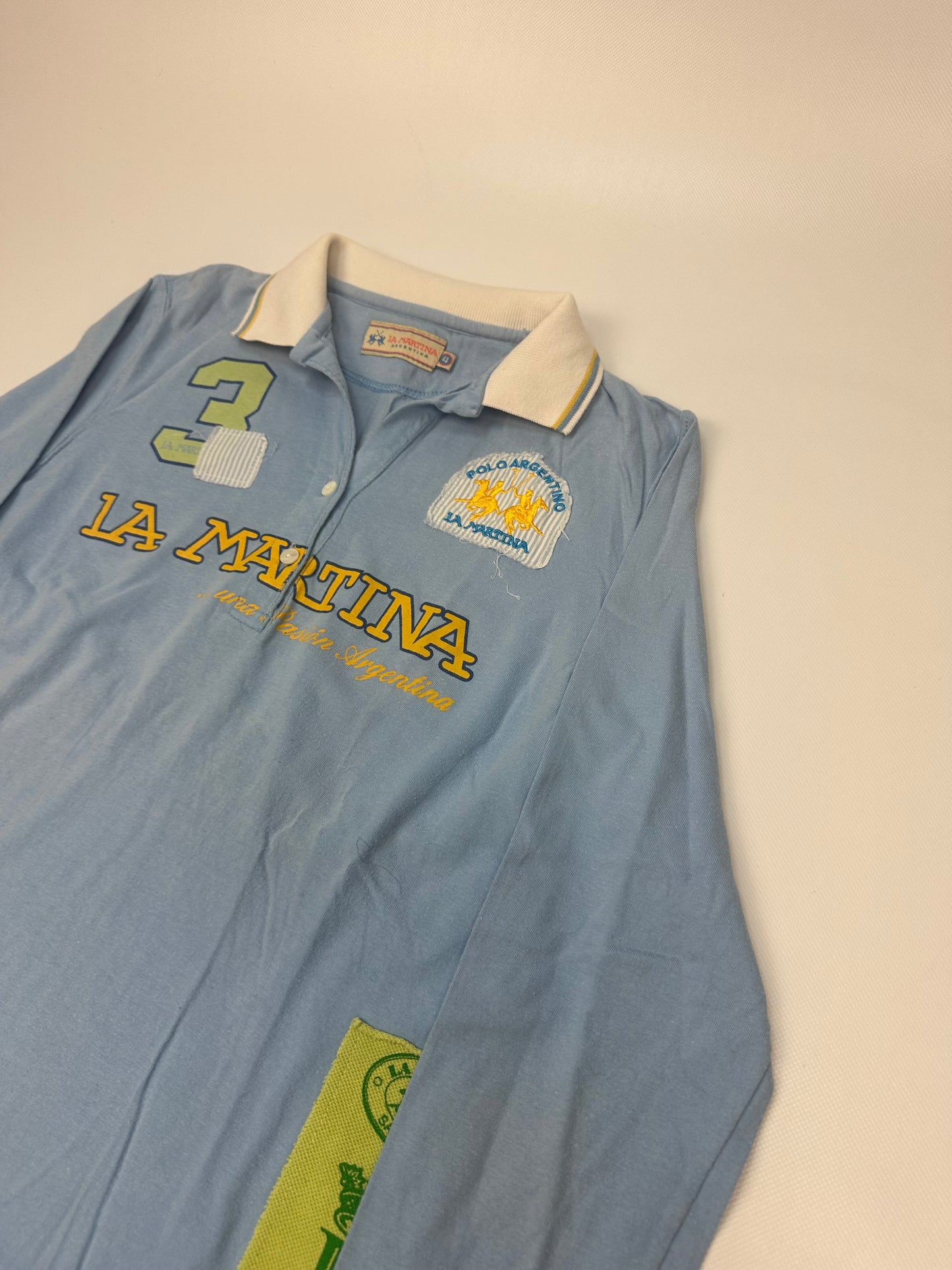 Vintage La Martina Polo hellblau Gr. L