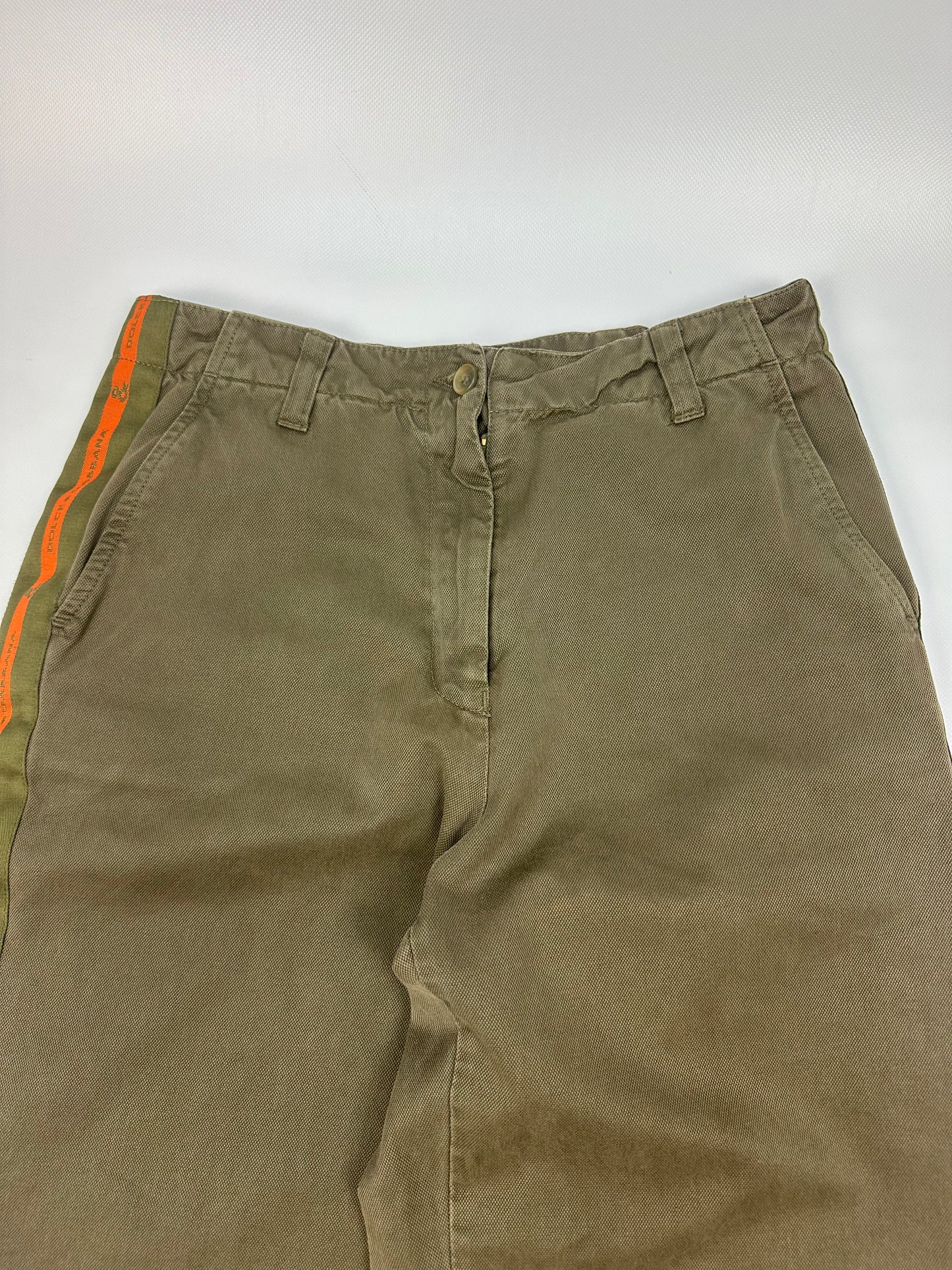 Vintage Dolce & Gabbana Hose grün/orange Gr. 42