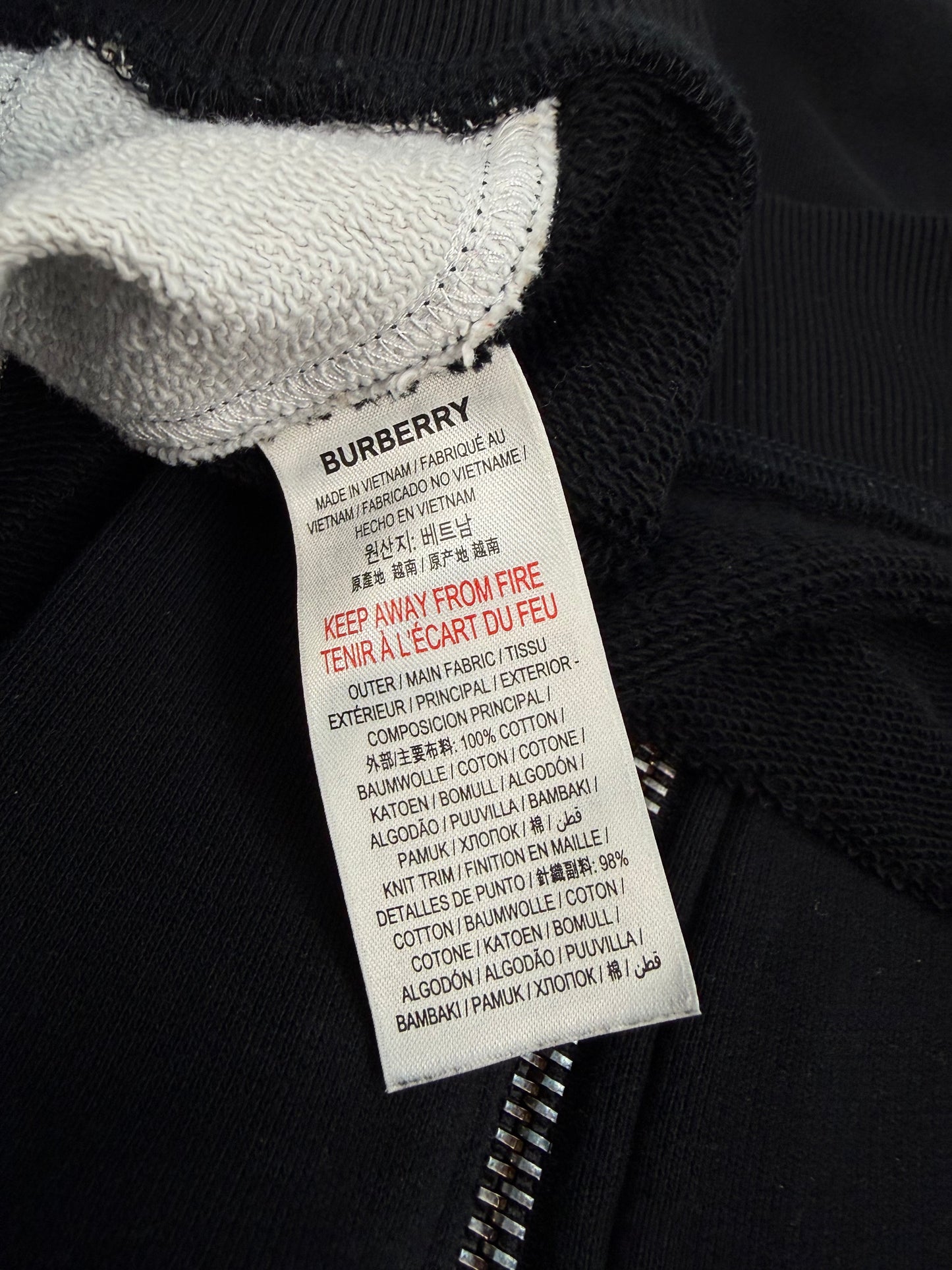 Burberry Hoodie schwarz Gr. XXL